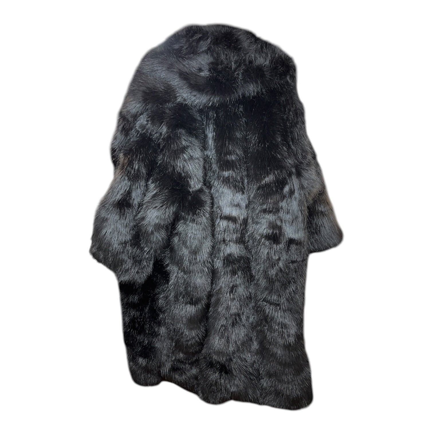 entire studios/Trench Coat/L/Acrylic/BLK/faux fur view 2