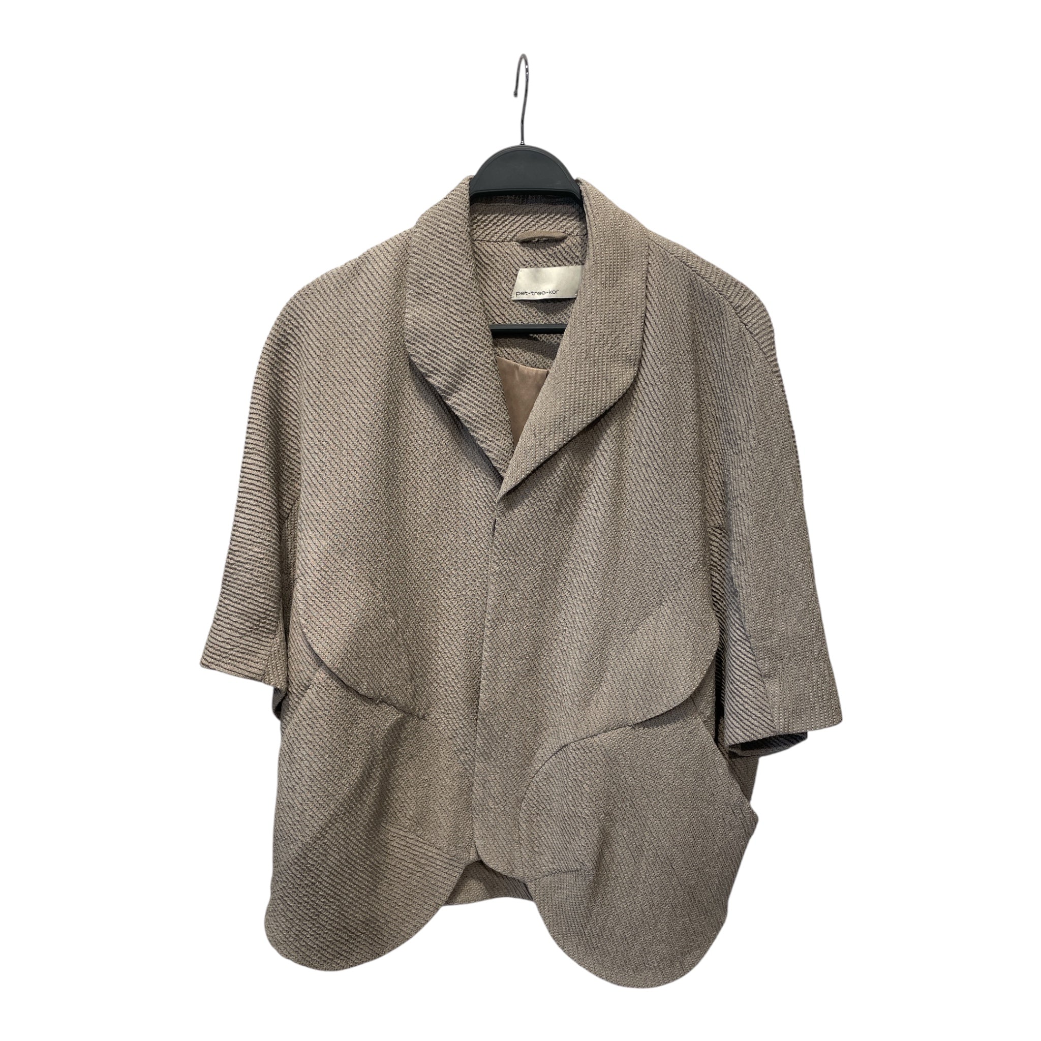pet-tree-kor/SS Shirt/46/BEG/ANSOO/ASYMMETRIC HEM/PANEL view 1
