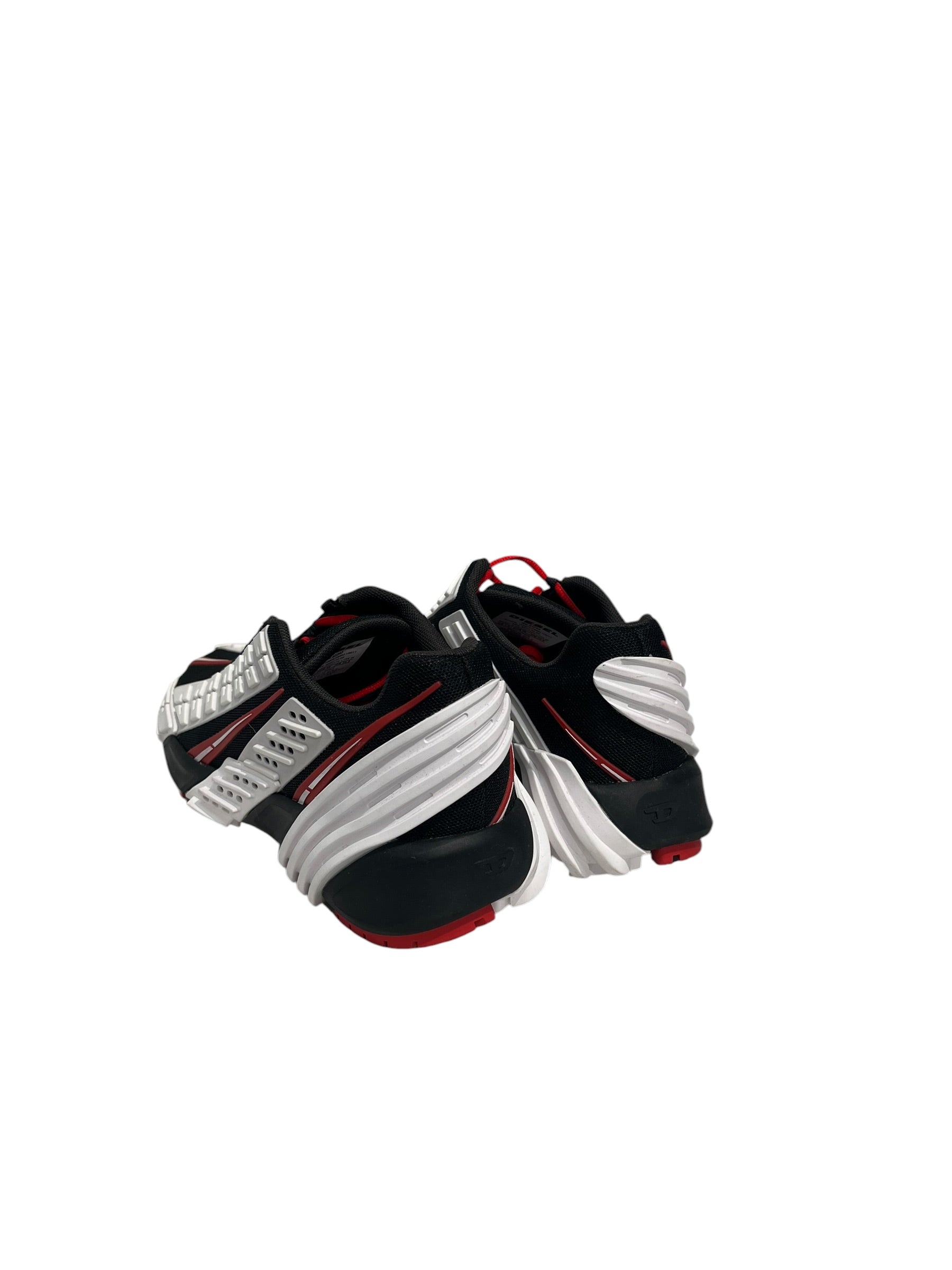 DIESEL/Low-Sneakers/US 7.5/WHT/red accent prototype view 2