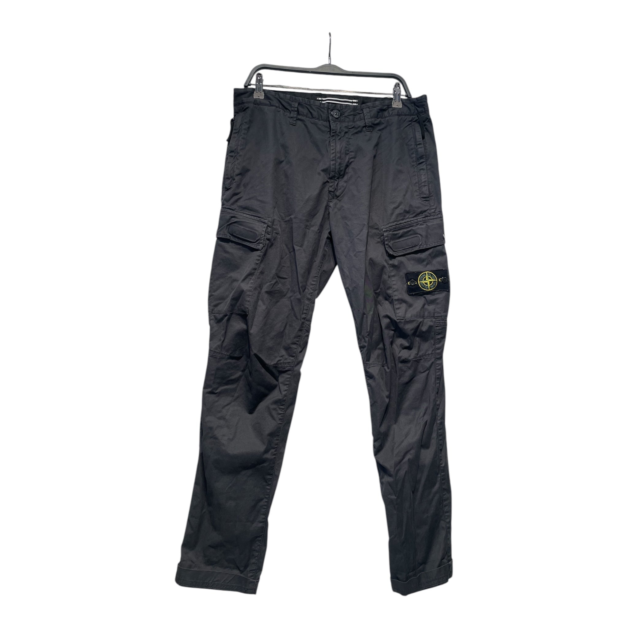 STONE ISLAND/Pants/33/Cotton/BLK/ view 1
