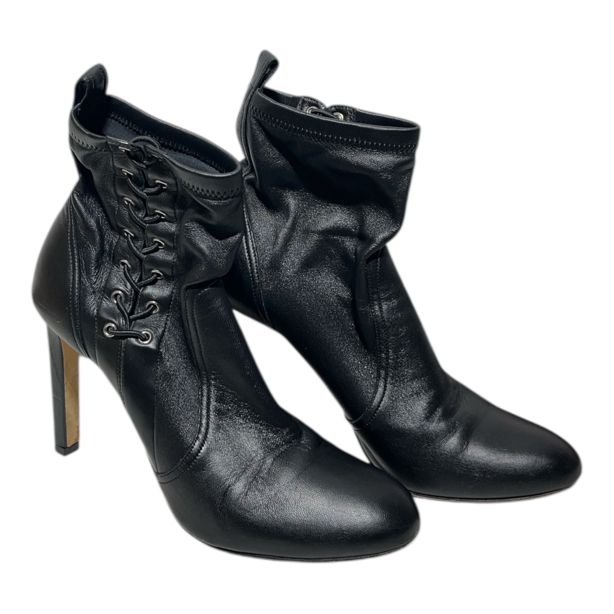 JIMMY CHOO/Ankle Boots/EU 39/Leather/BLK/corset bootie view 1