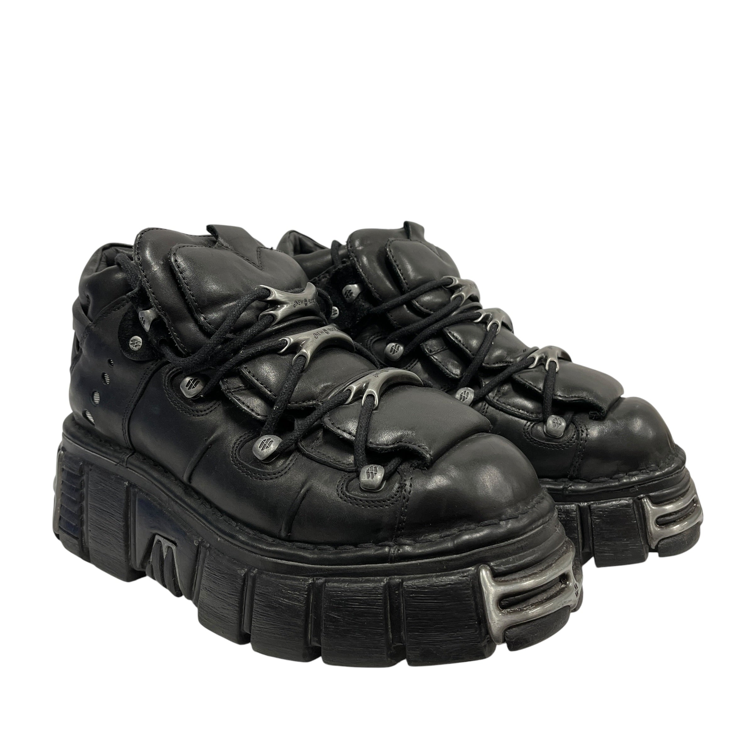 NEW ROCK/Hi-Sneakers/EU 44/Leather/BLK/106-S1 view 1