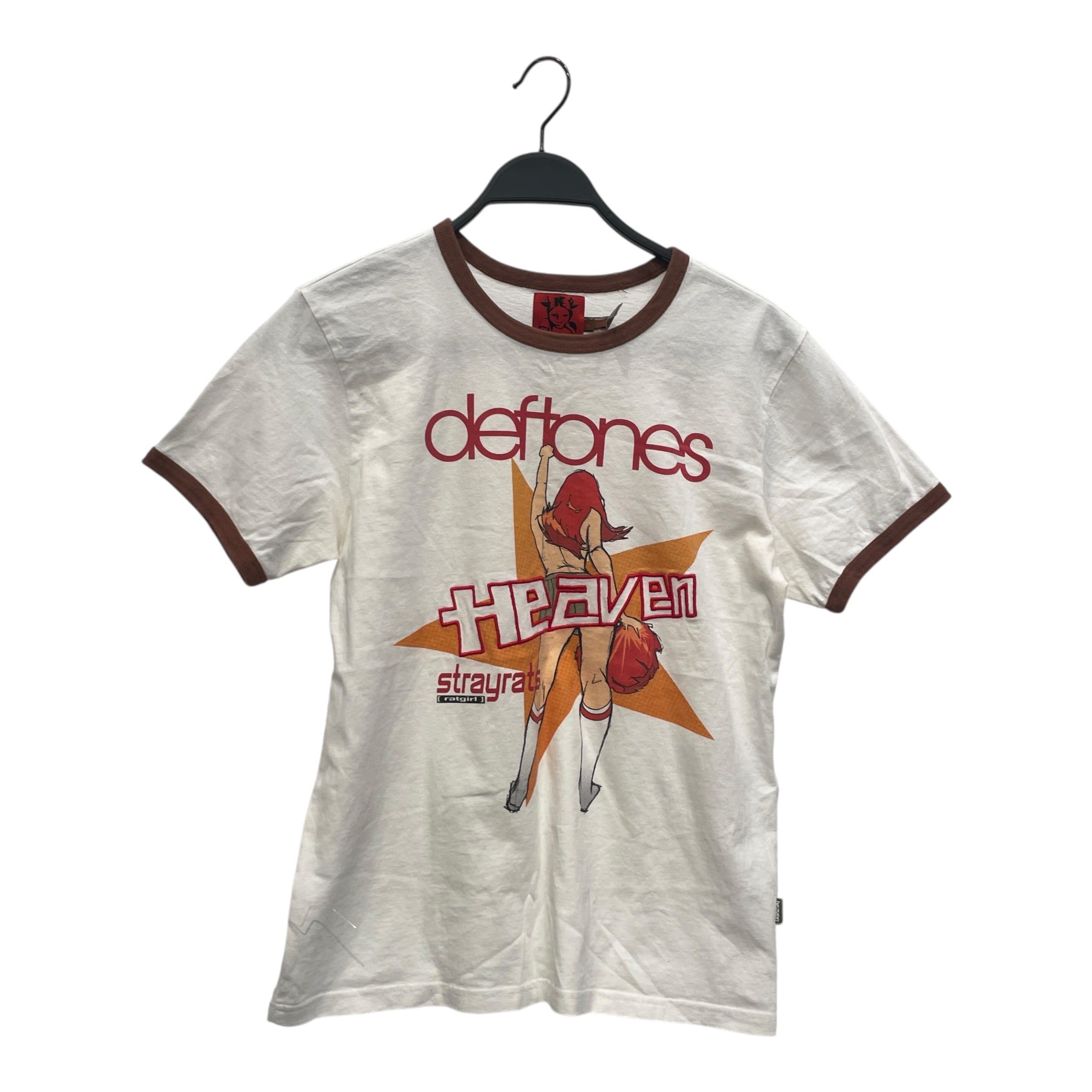 Heaven By Marc Jacobs/DEFTONES/T-Shirt/XS/Cotton/WHT/RINGER TEE BRW EDG STAR GRAPHI view 1