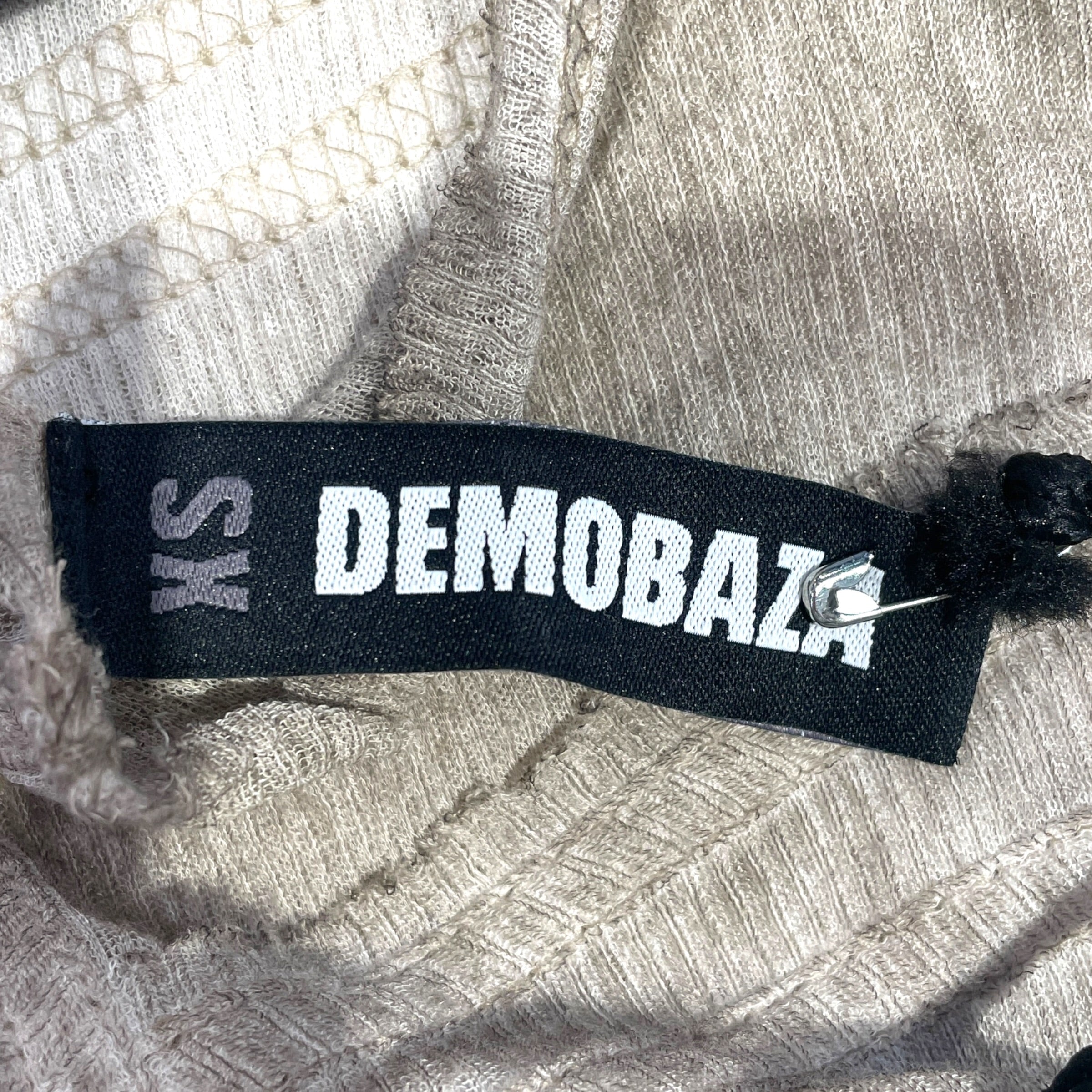 DEMOBAZA/SS Dress/XS/Cotton/GRY/Baraji view 3