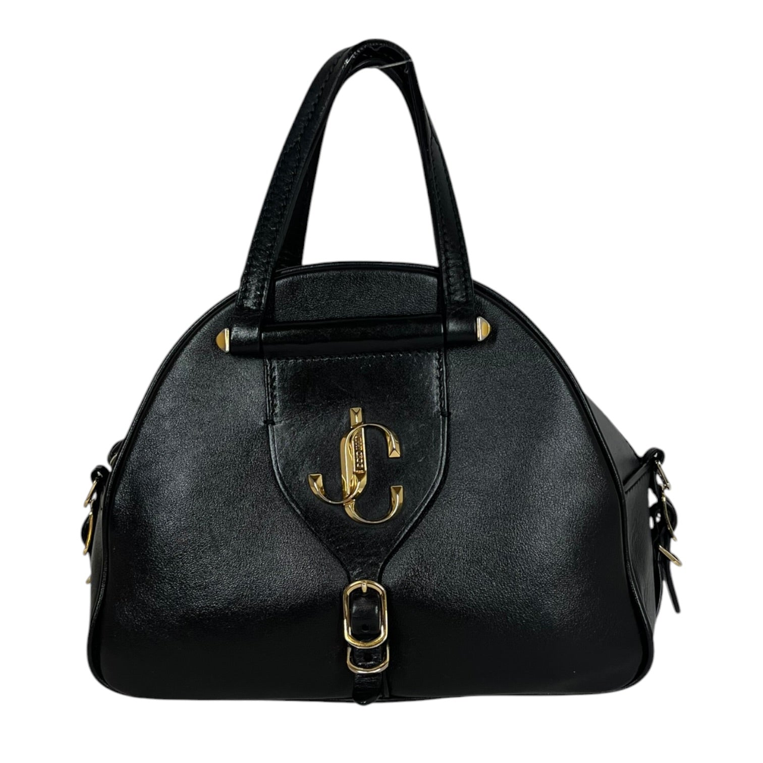 JIMMY CHOO/Cross Body Bag/Leather/BLK/BOWLING BAG view 1