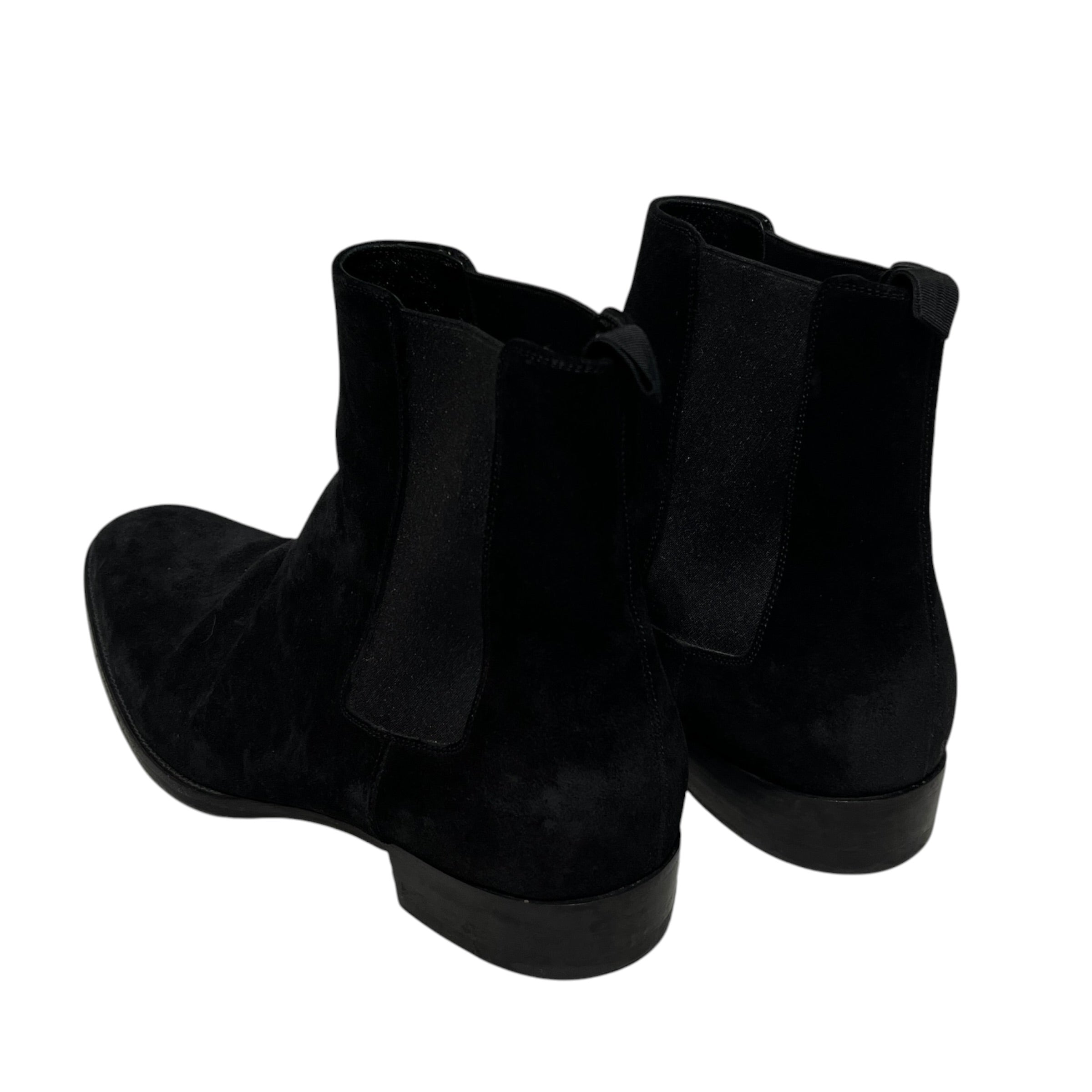 SAINT LAURENT/Chelsea Boots/US 10.5/Suede/BLK/ view 2