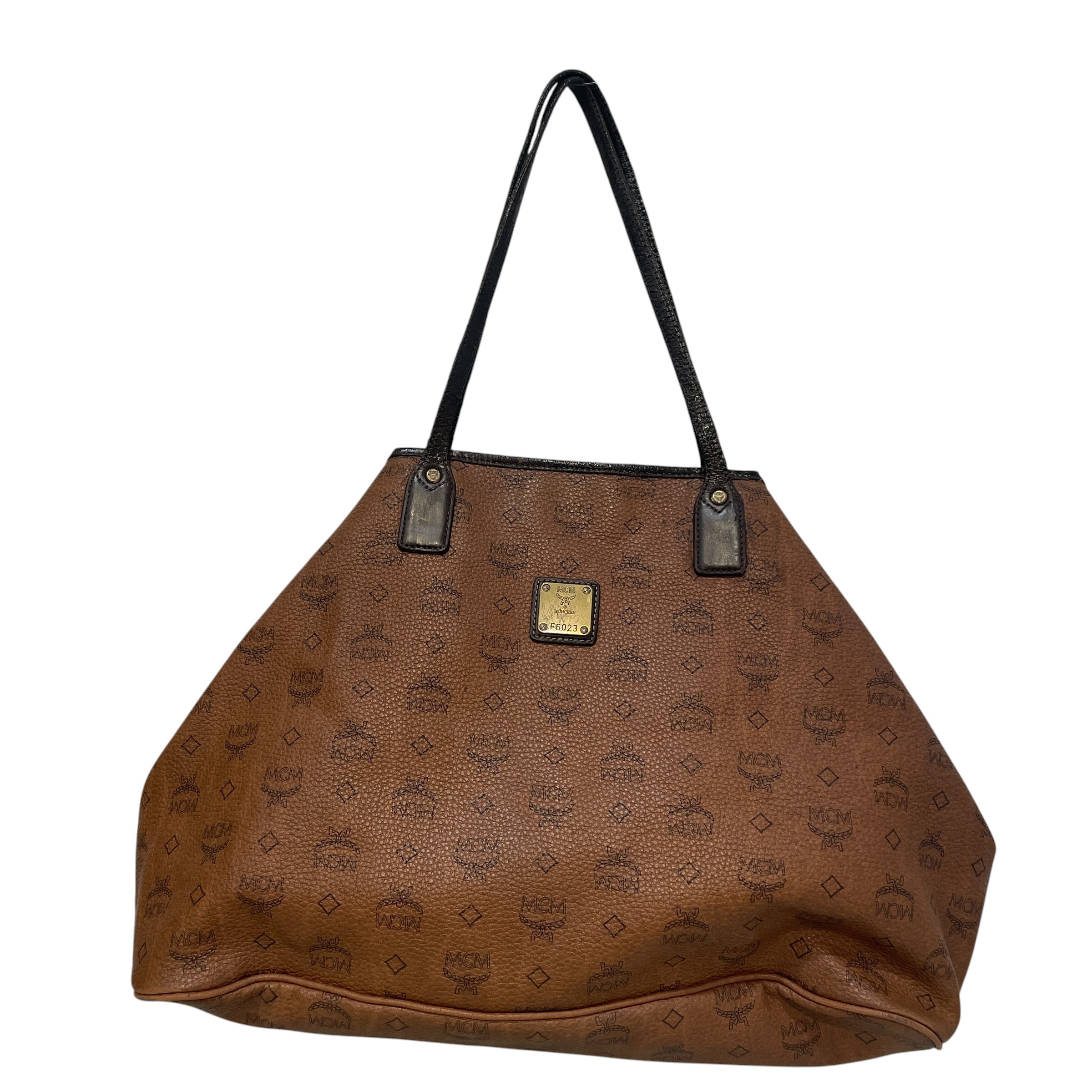 MCM/Tote Bag/Monogram/Leather/BRW/Viestos Tote Bag view 1