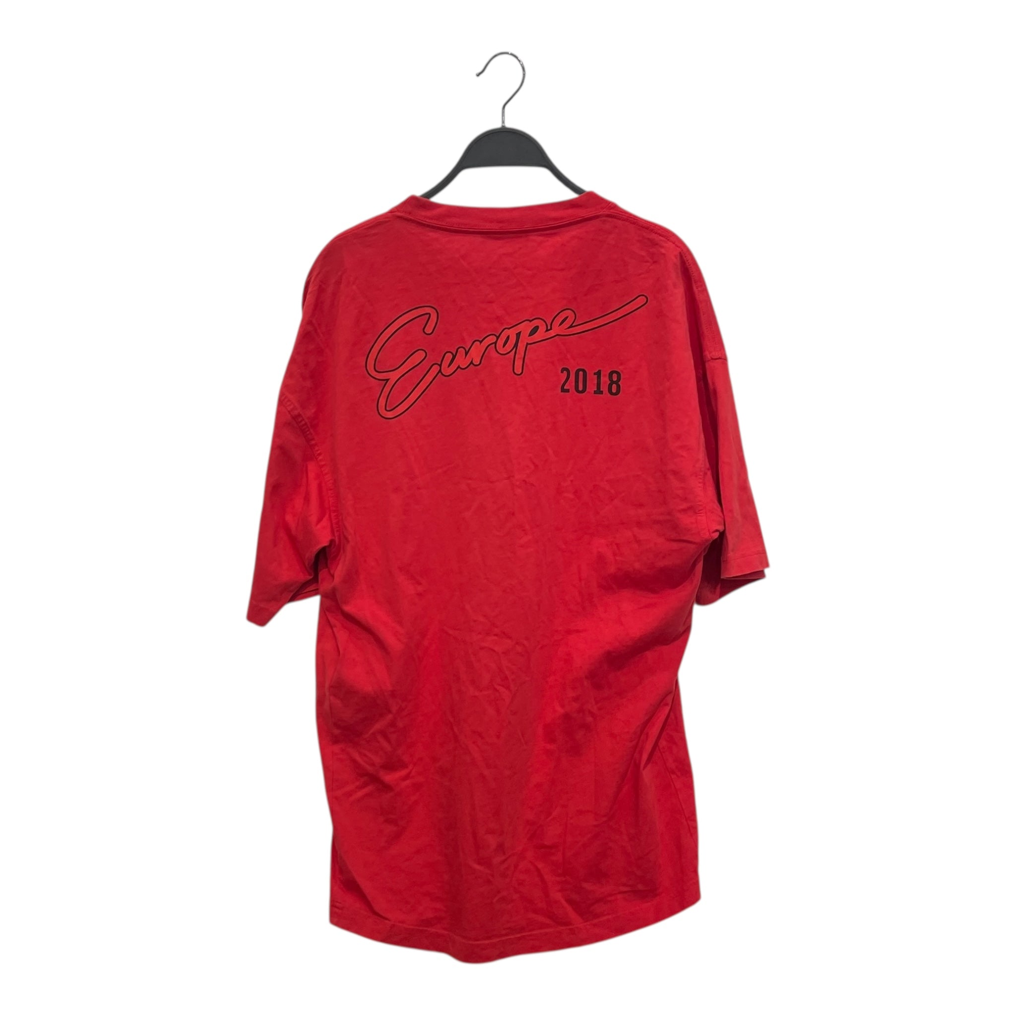 BALENCIAGA/T-Shirt/XS/Cotton/RED/Graphic/EUROPE 2018 view 2