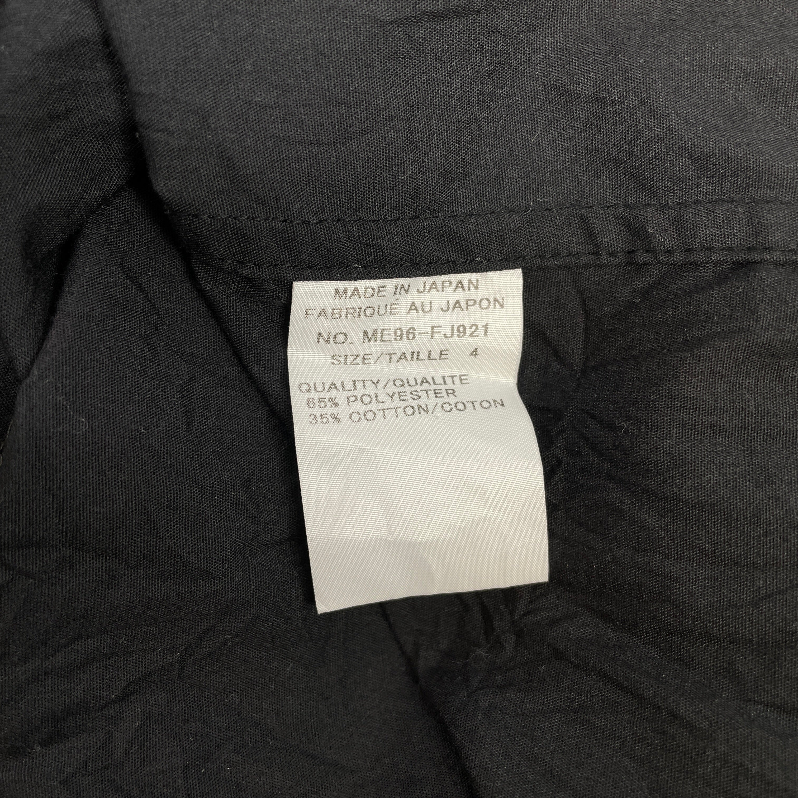 ISSEY MIYAKE MEN/LS Shirt/4/Cotton/BLK/All Over Print/GREY DYE SCRUNCH BLACK view 4