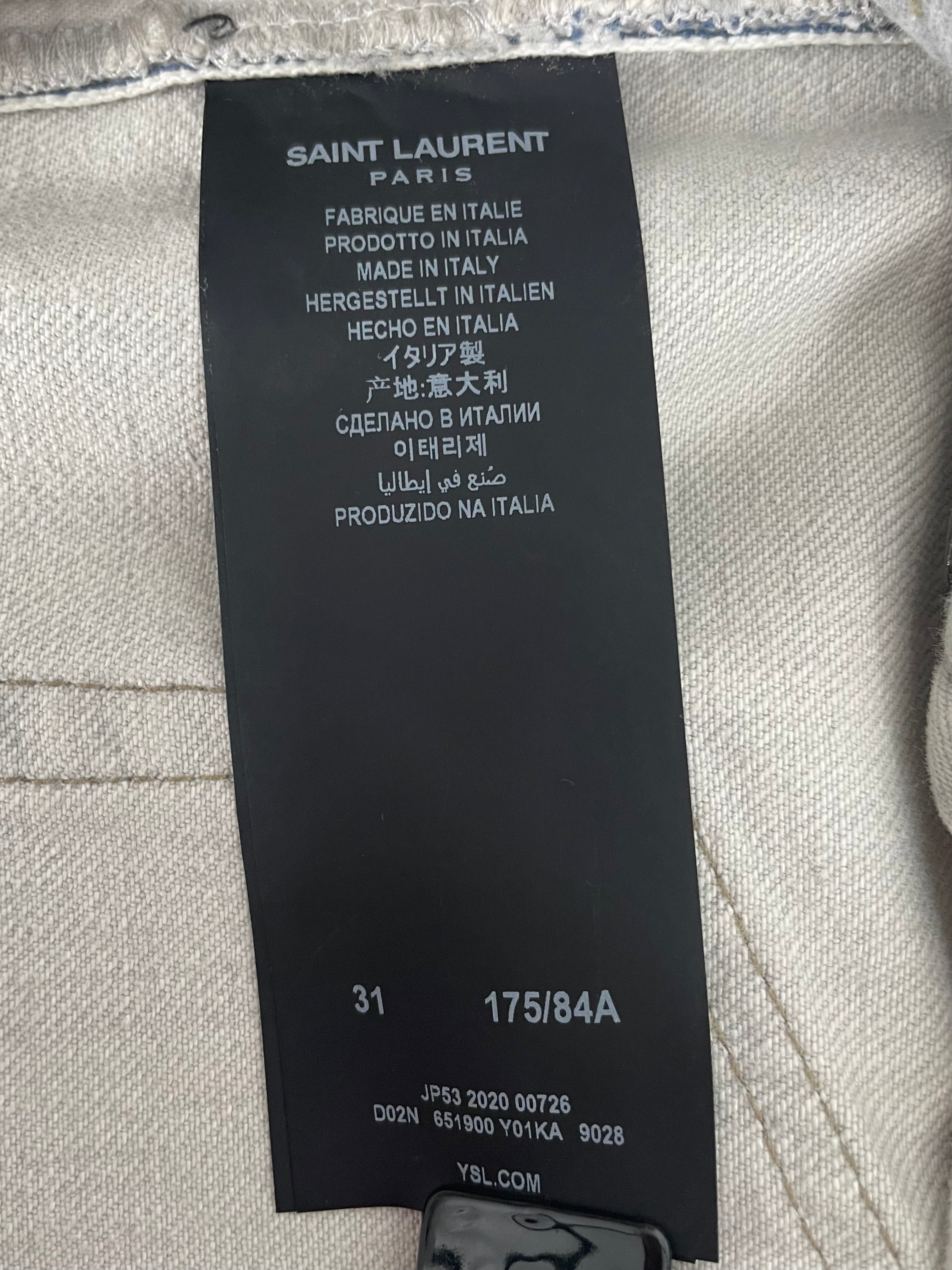 SAINT LAURENT/Straight Pants/25/Denim/GRY/ view 4