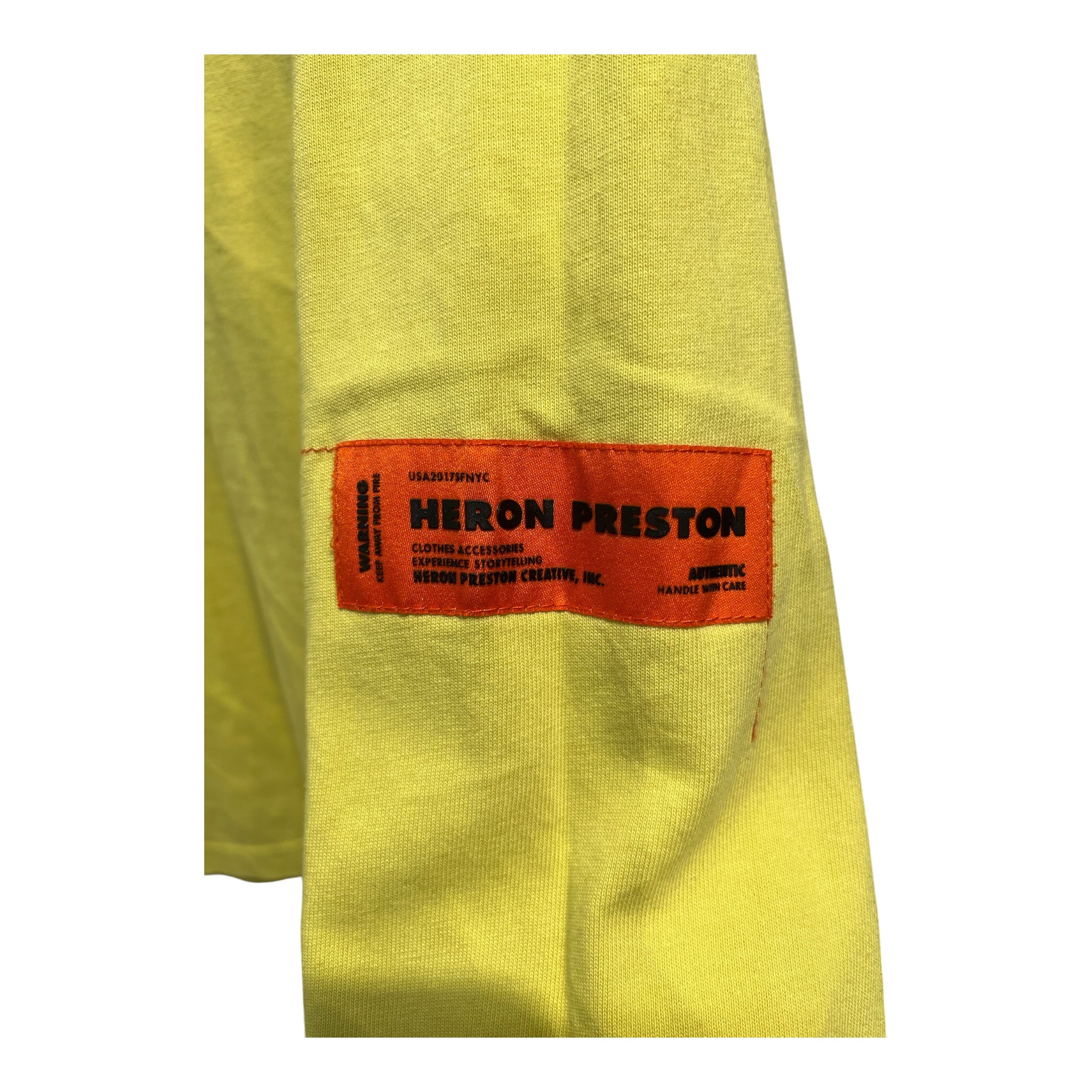 HERON PRESTON/LS T-Shirt/M/Cotton/YEL/THE NIGHT MAKES ME FEEL view 3