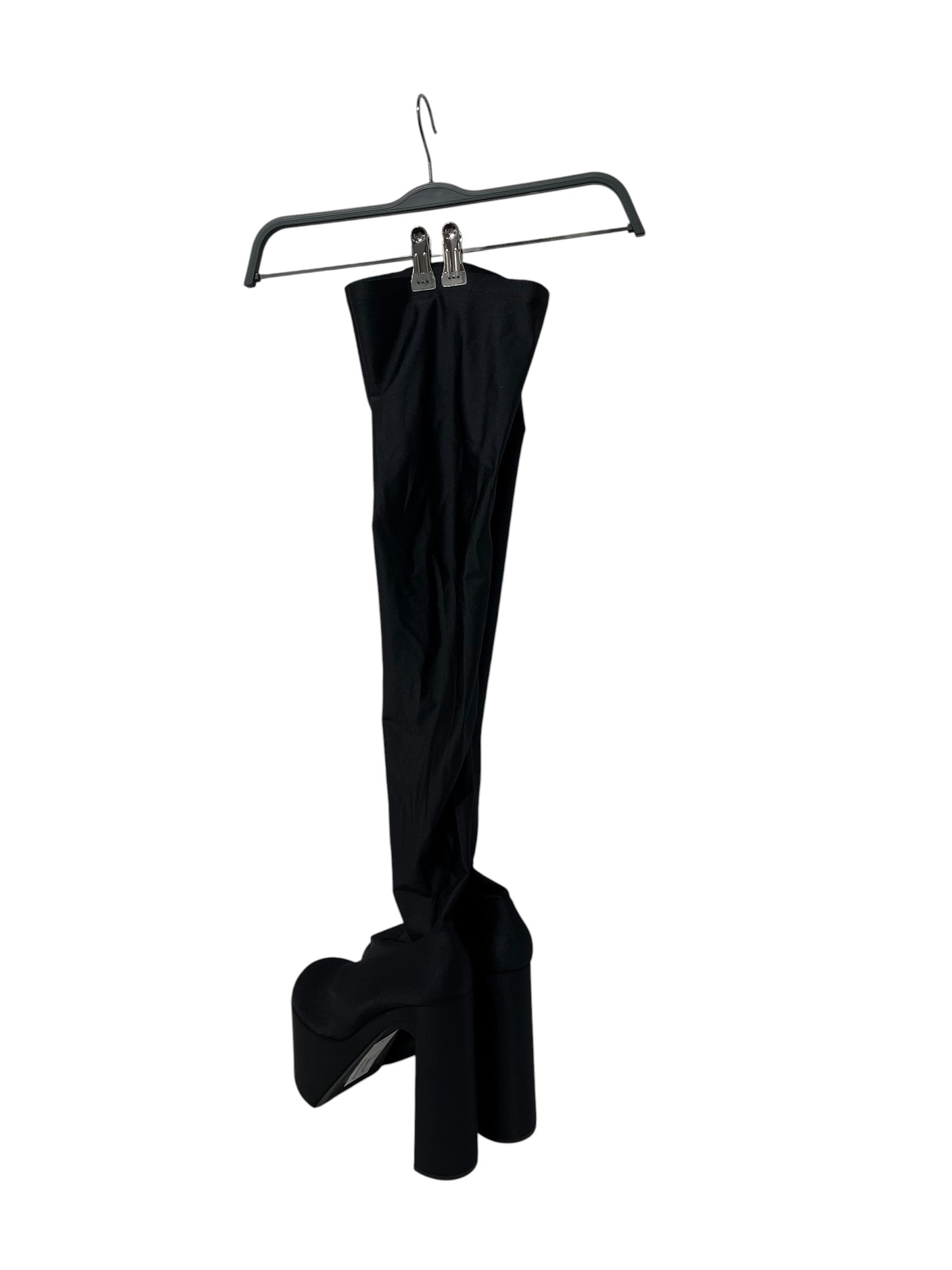 BALENCIAGA/Long Boots/EU 36/Nylon/BLK/BNWT LONG STRETCH BOOT 36 view 2