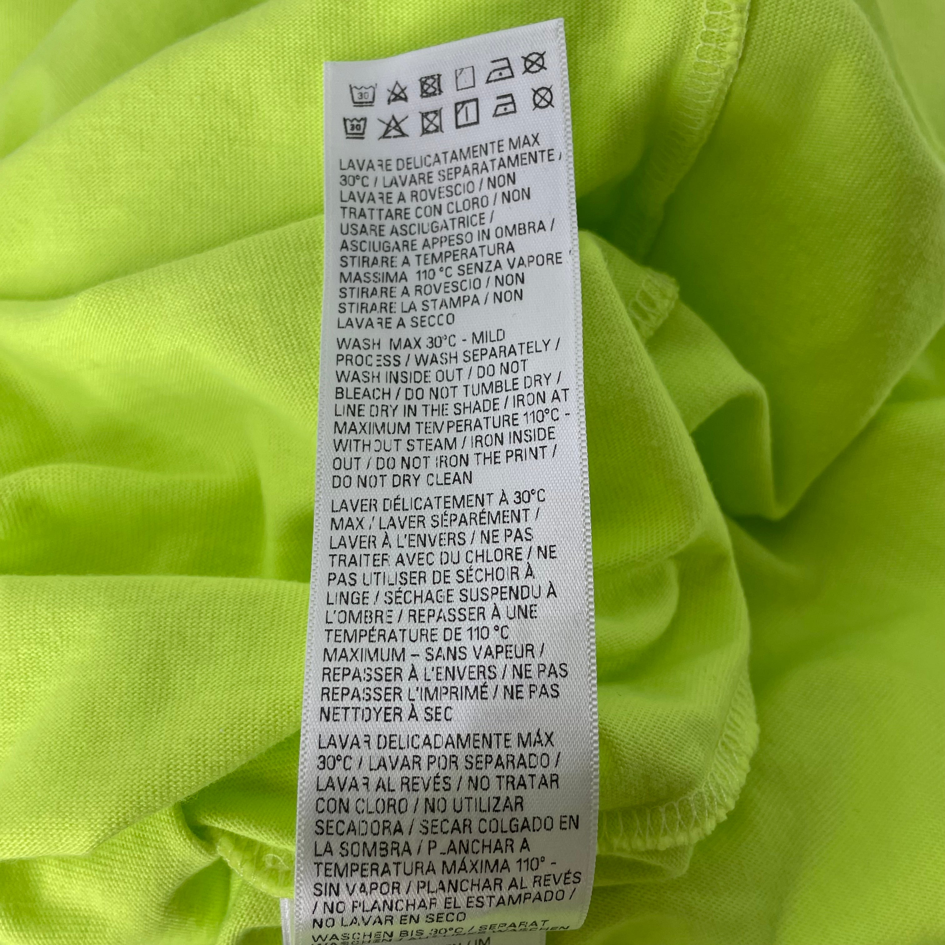 BALENCIAGA/T-Shirt/XXL/Cotton/GRN/CRACKED LOGO TEE view 5