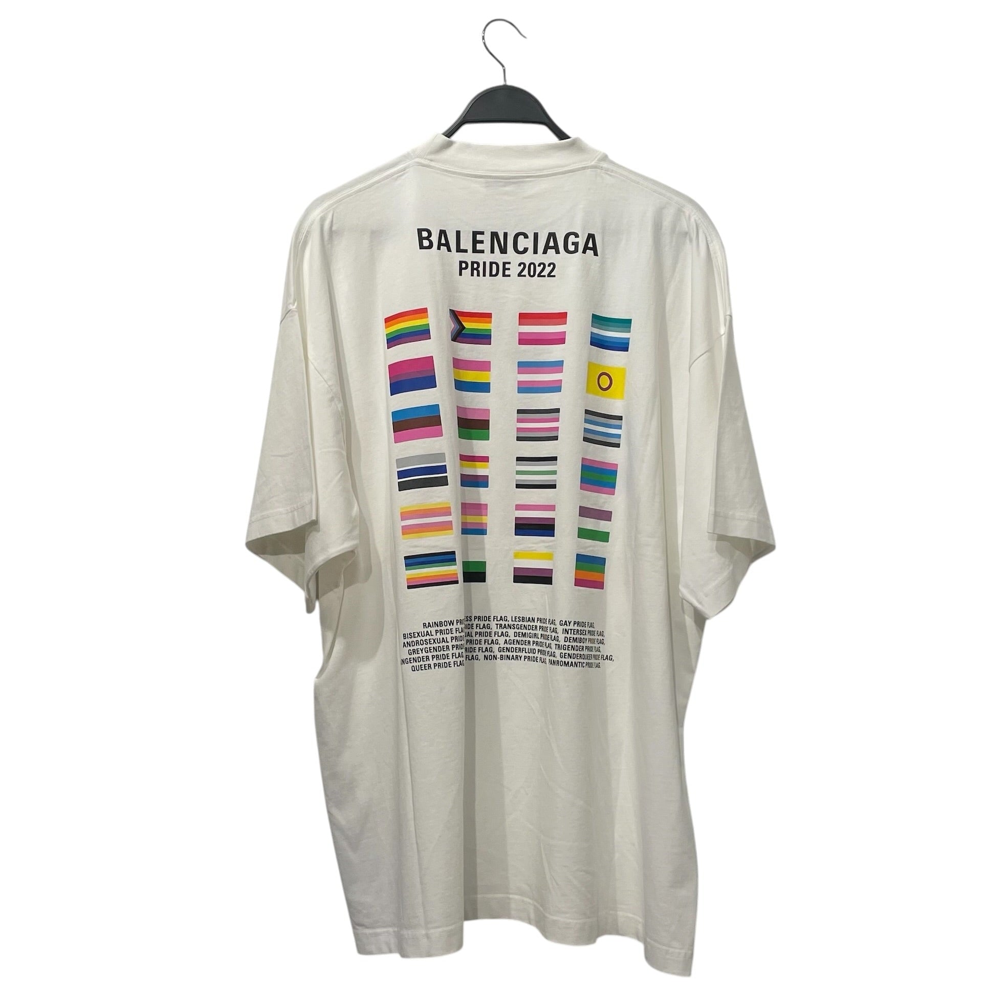 BALENCIAGA/T-Shirt/3/Cotton/WHT/boy girl view 2