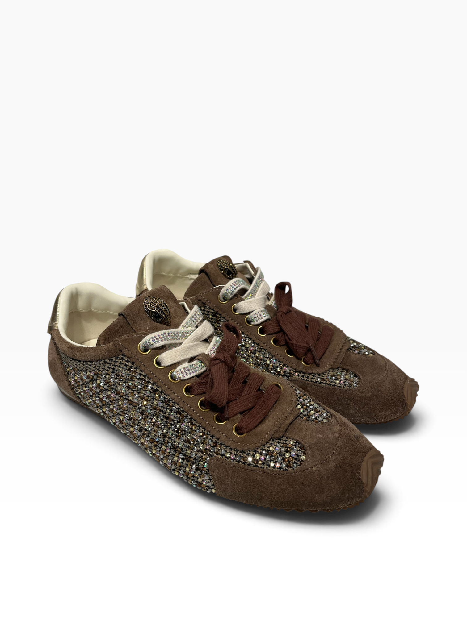 Kurt Geiger/Low-Sneakers/EU 40/Glitter/Suede/BRW/Islington Sneaker view 1