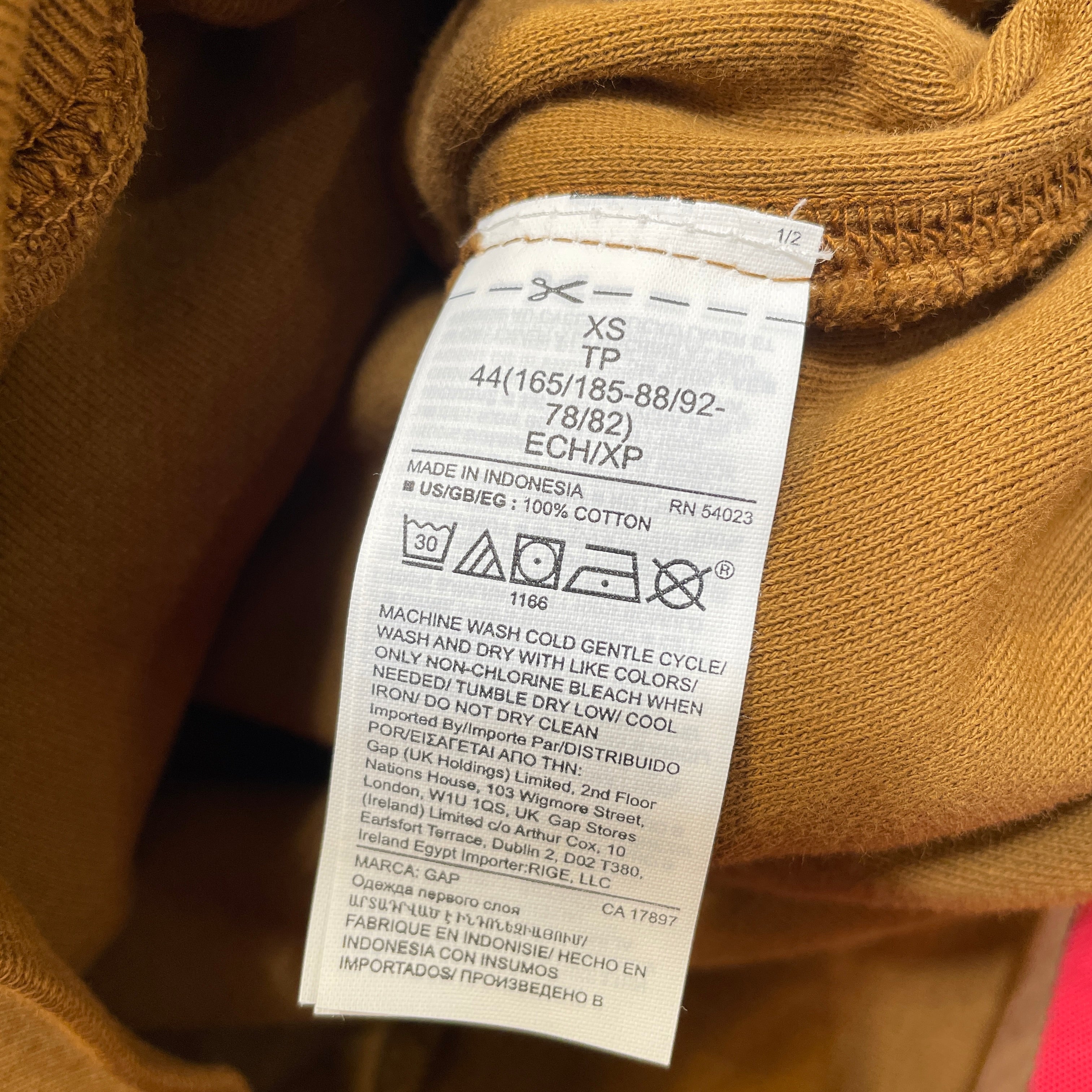 GAP/YEEZY/Hoodie/XS/Cotton/CML/Perfect Hoodie 'Brown' view 4