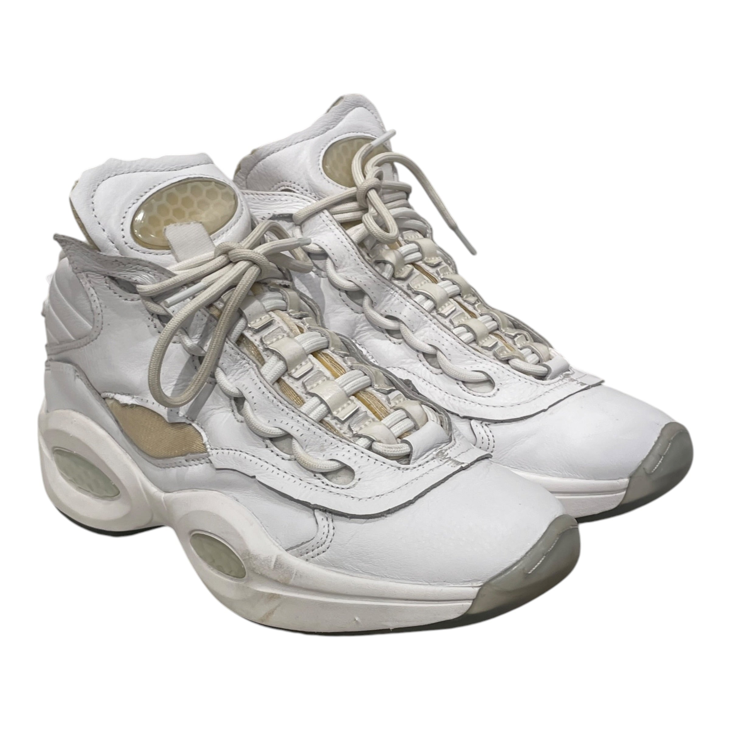 Maison Margiela/Reebok/Hi-Sneakers/US 8.5/Cotton/WHT/CHUNKY  ROUND TOES view 1