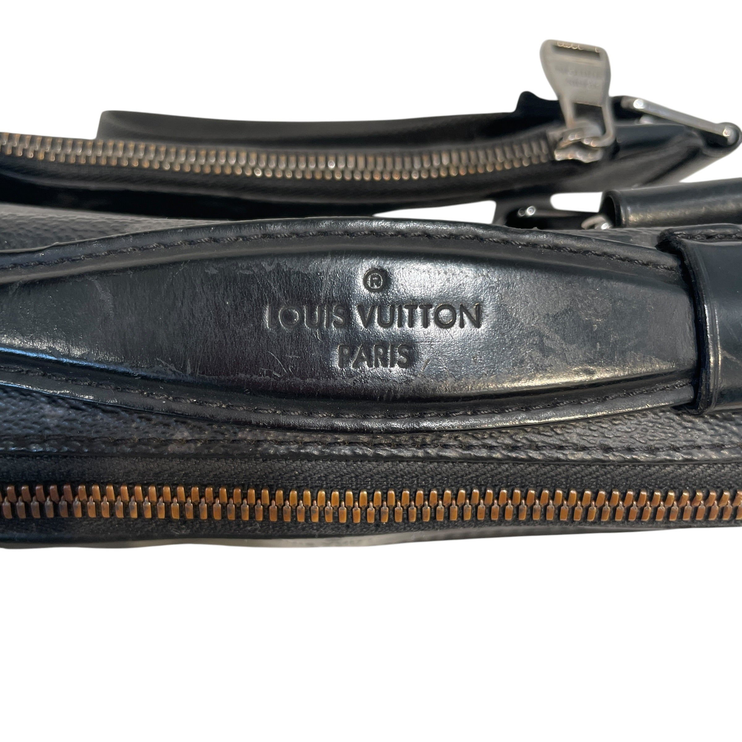 LOUIS VUITTON/Cross Body Bag/Monogram/Leather/BLK/Eclipse Explorer Bum Bag view 6