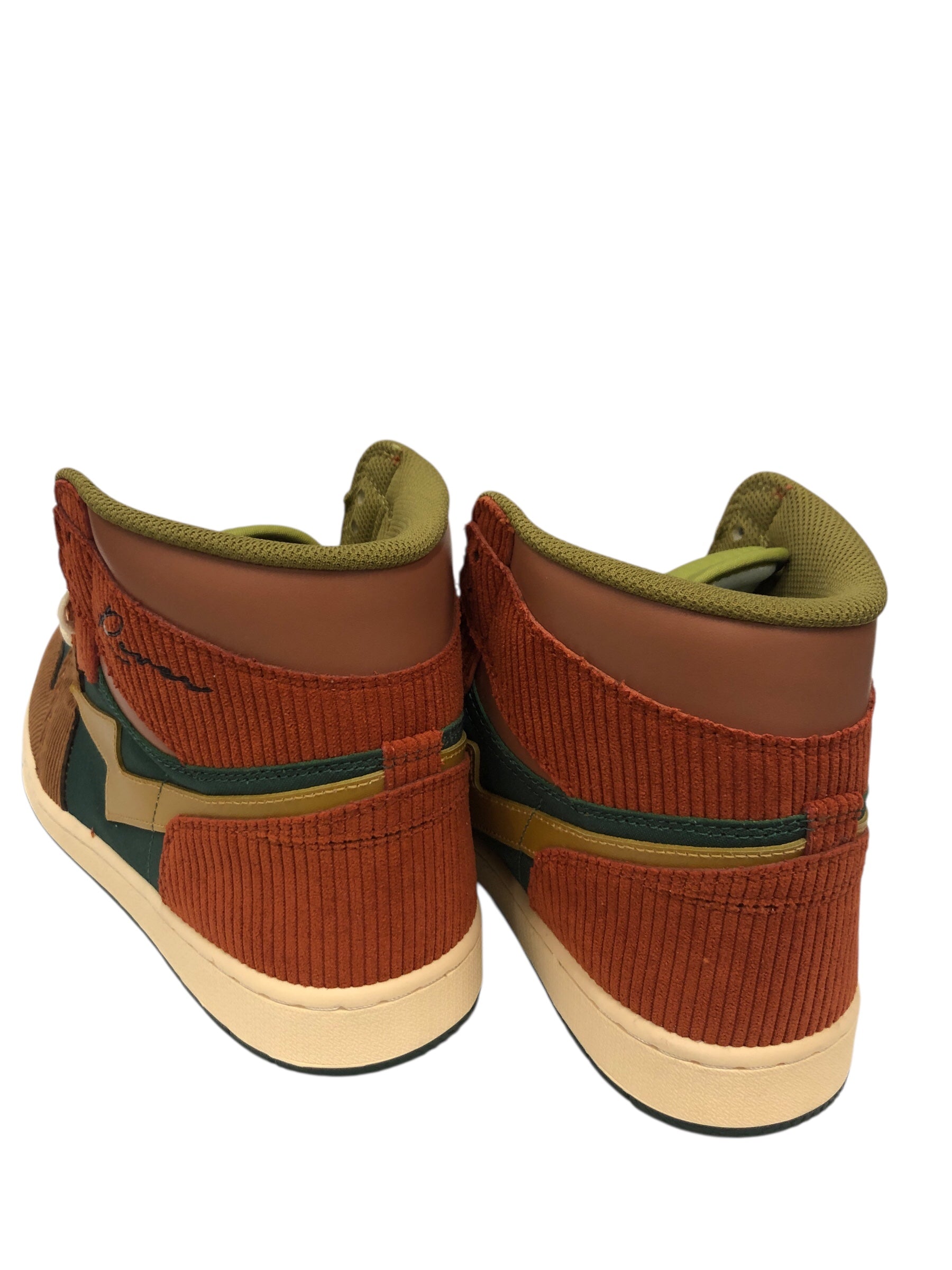 KOOL KIY/Hi-Sneakers/US 13/MLT/GREEN ORANGE BROWN view 2