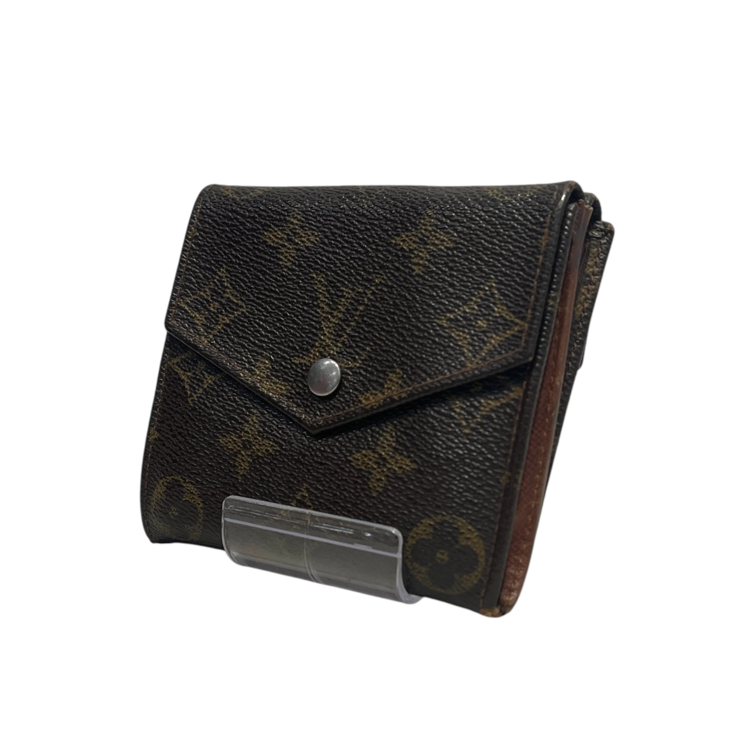 LOUIS VUITTON/Wallet/Monogram/Leather/BRW/elise compact wallet view 1