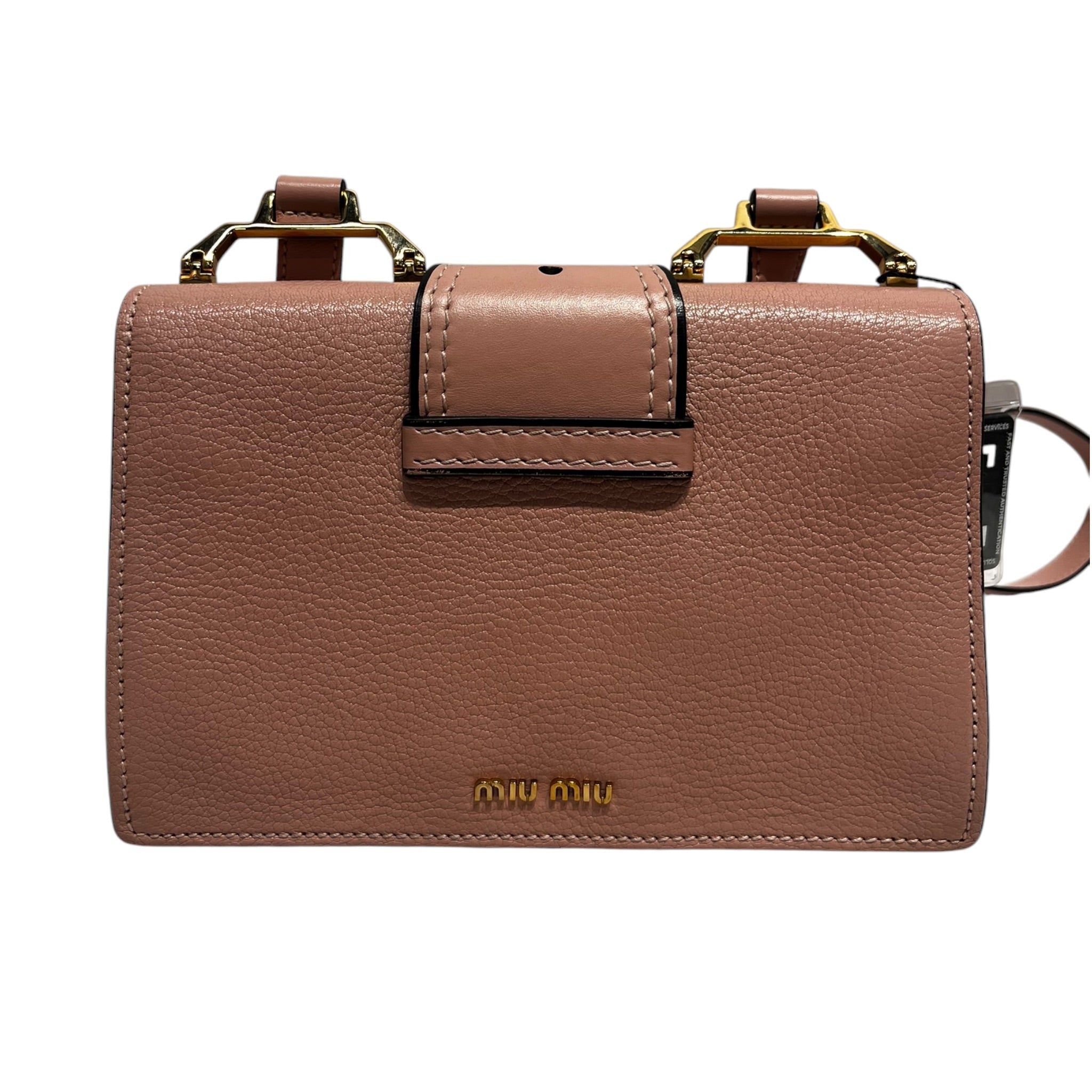 MIU MIU/Cross Body Bag/Leather/PNK/MIU MIU BEJEWELED FLAP view 3