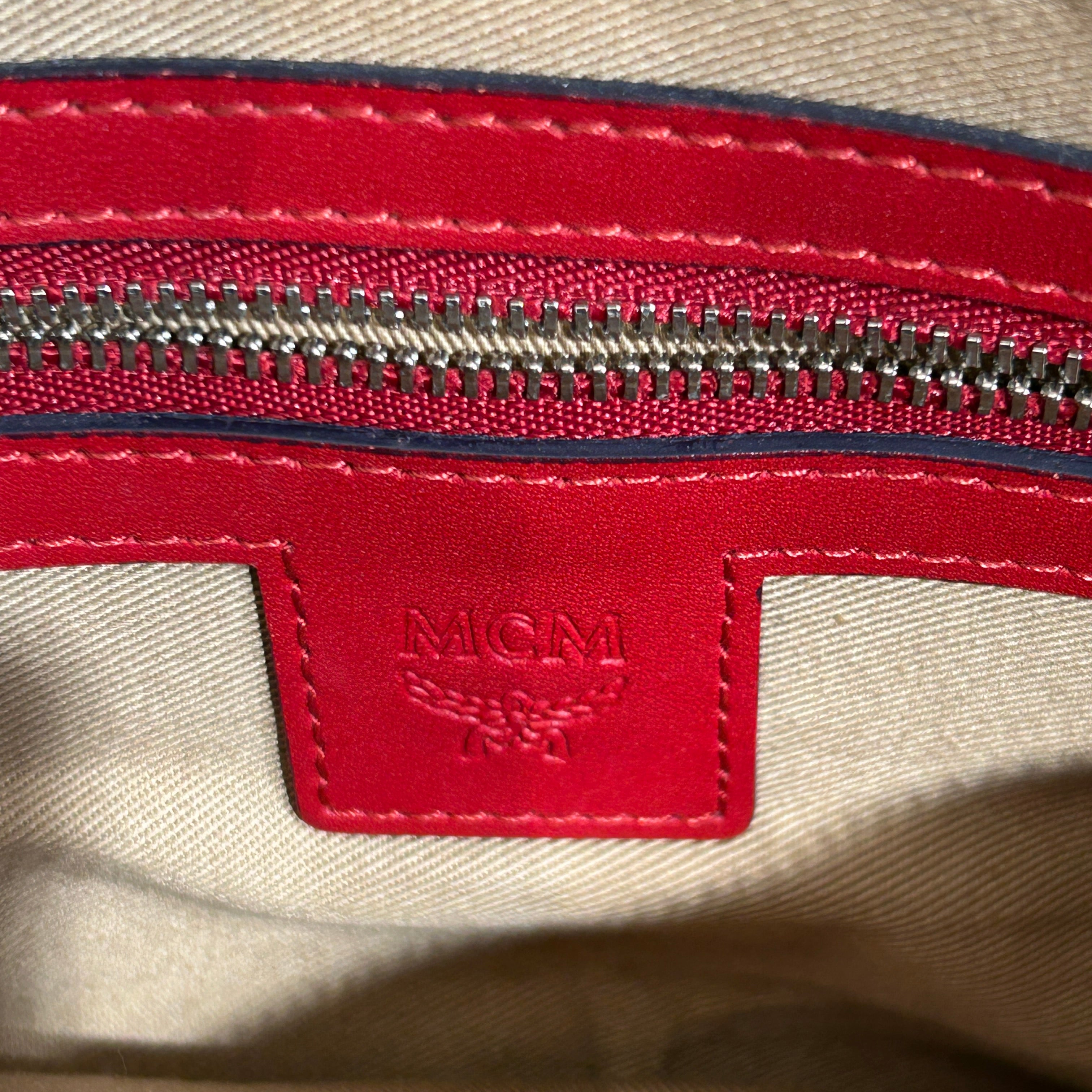 MCM/Cross Body Bag/Monogram/RED/ view 5