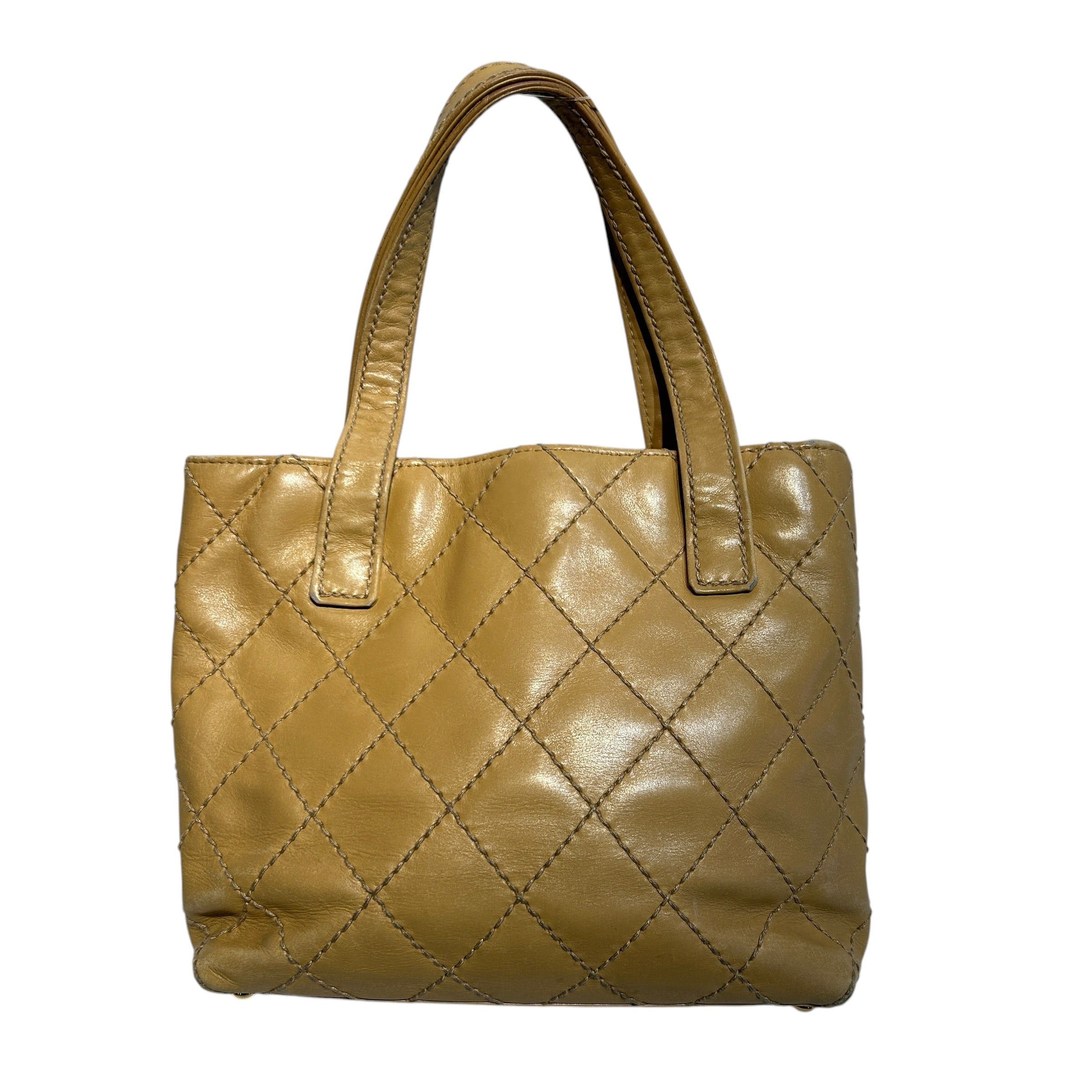 CHANEL/Tote Bag/Leather/CML/Quilted Wild Stitch Surpique view 2