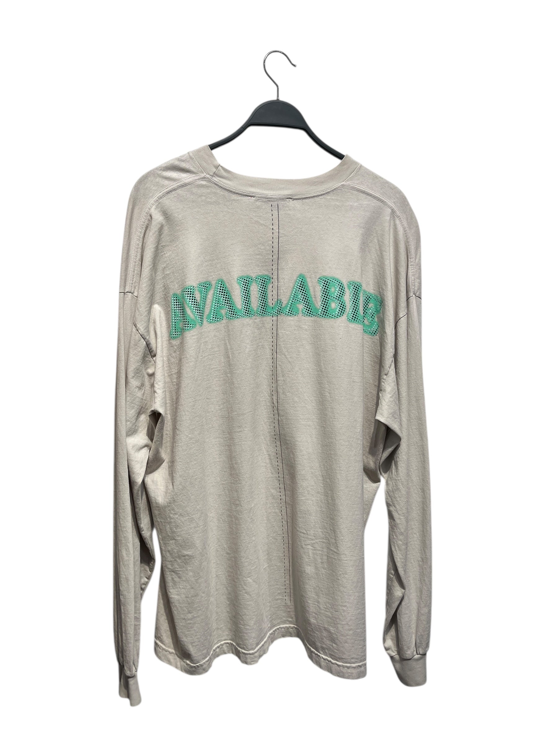 ECKHAUS LATTA/LS T-Shirt/XL/Cotton/WHT/AVALIBLE IN GRN ON BACK view 2