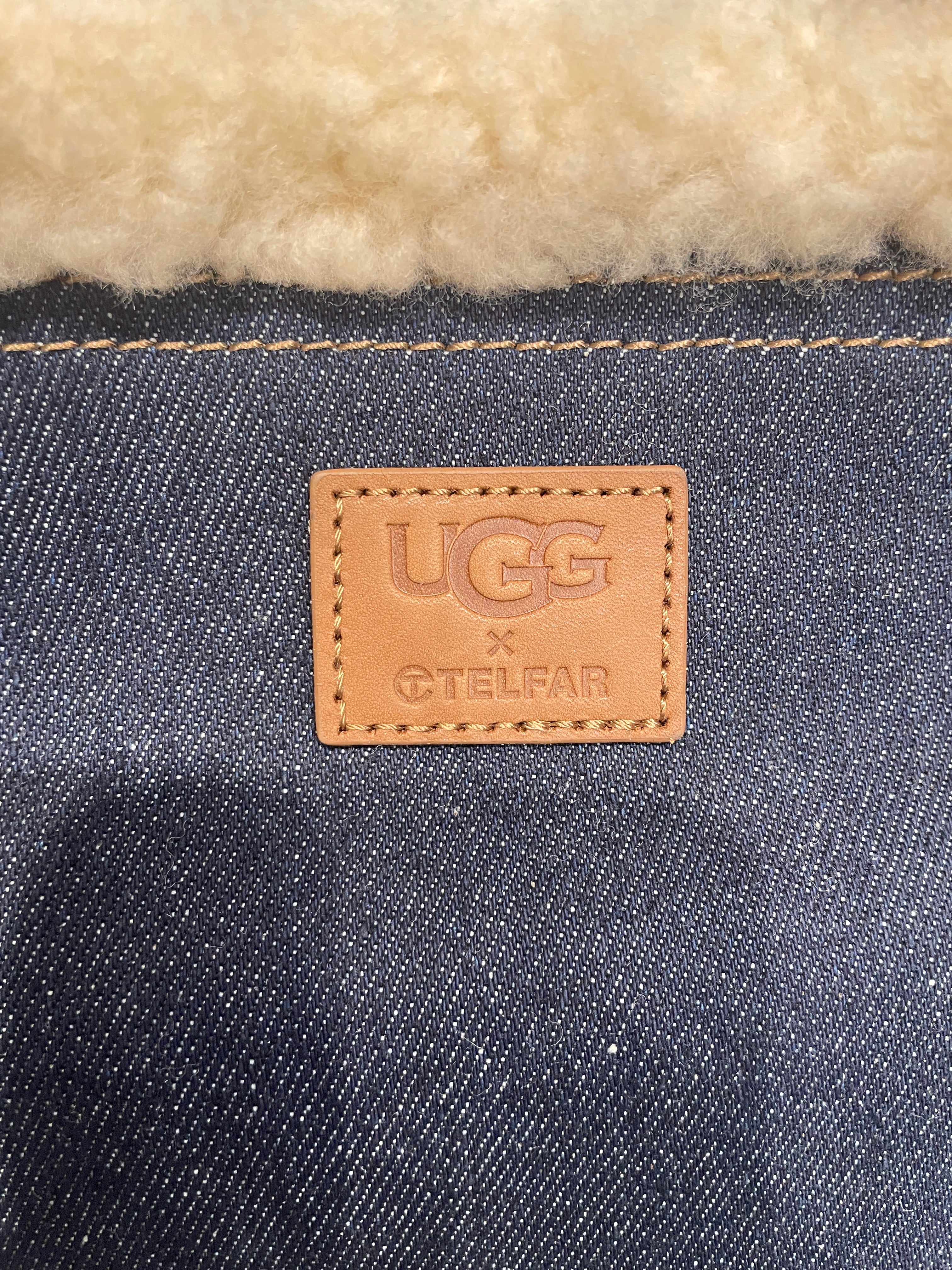 Telfar/UGG australia/Tote Bag/Cotton/NVY/DENIM MATERIAL view 4