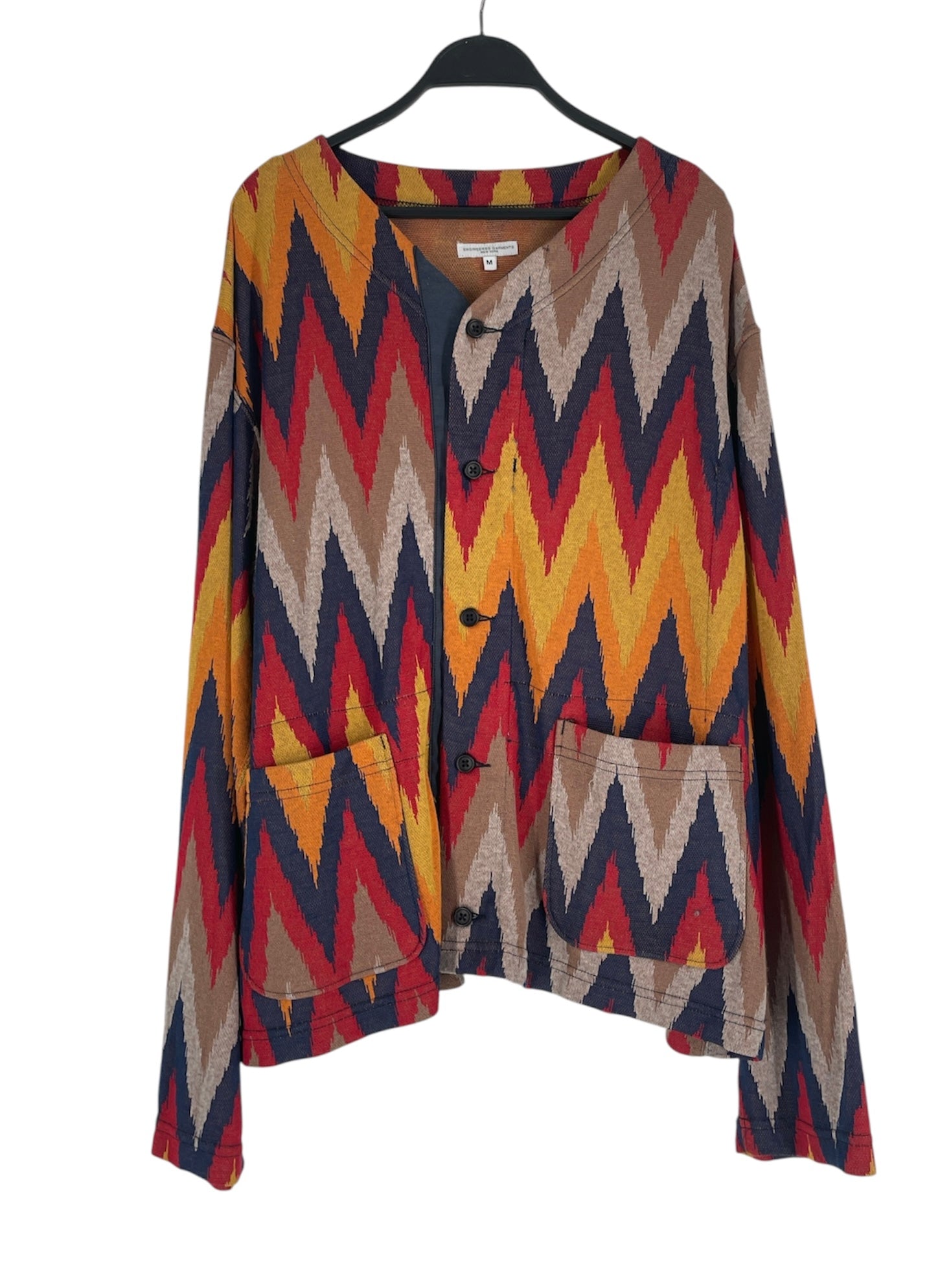Engineered Garments/LS T-Shirt/M/Cotton/BRW/All Over Print/tribal (1) view 1