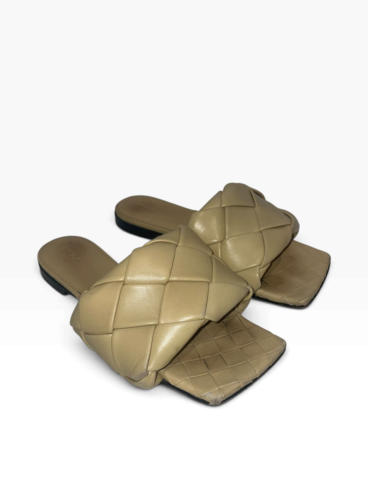 BOTTEGA VENETA/Sandals/EU 36/Leather/BEG/Woven sandal view 1