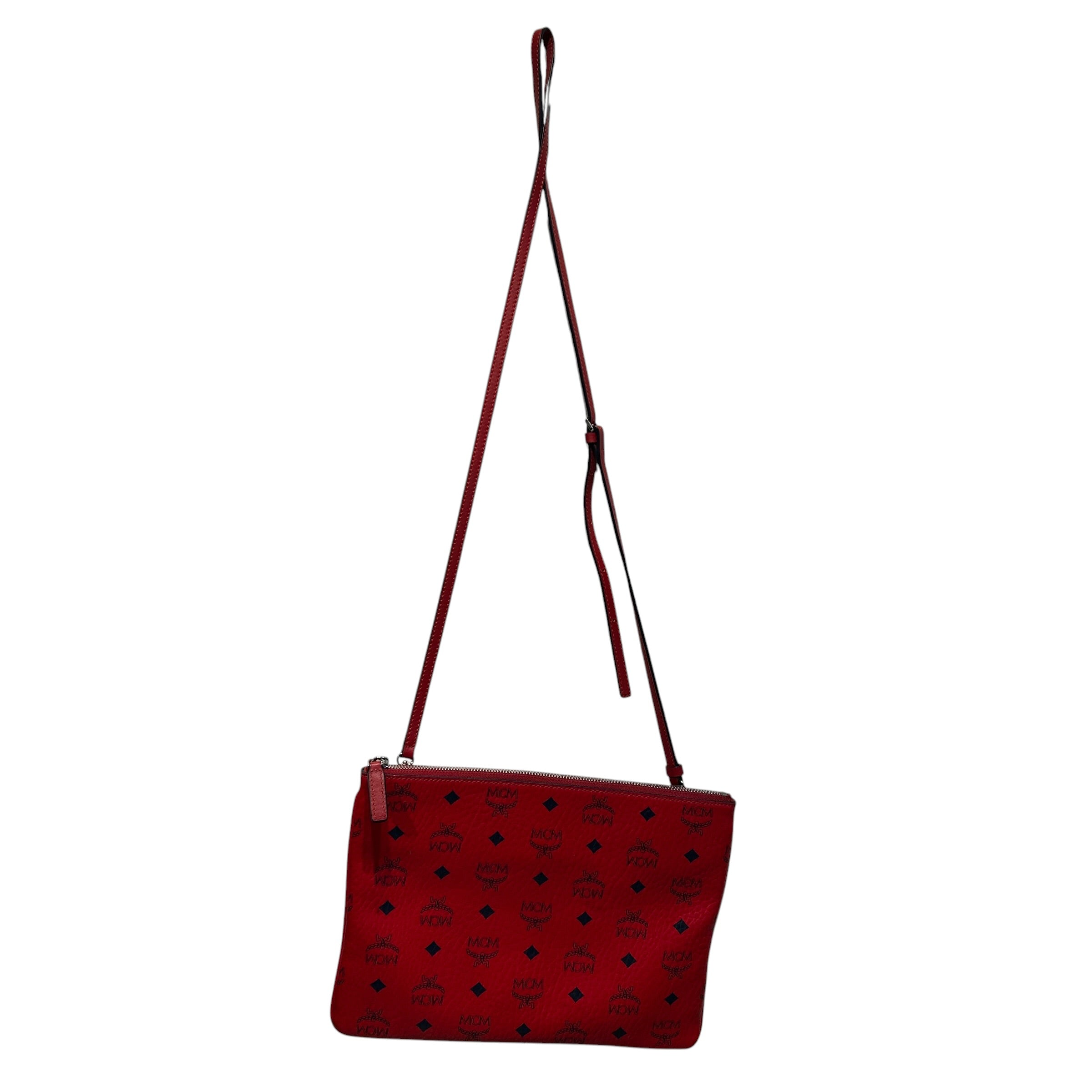 MCM/Cross Body Bag/Monogram/RED/ view 1