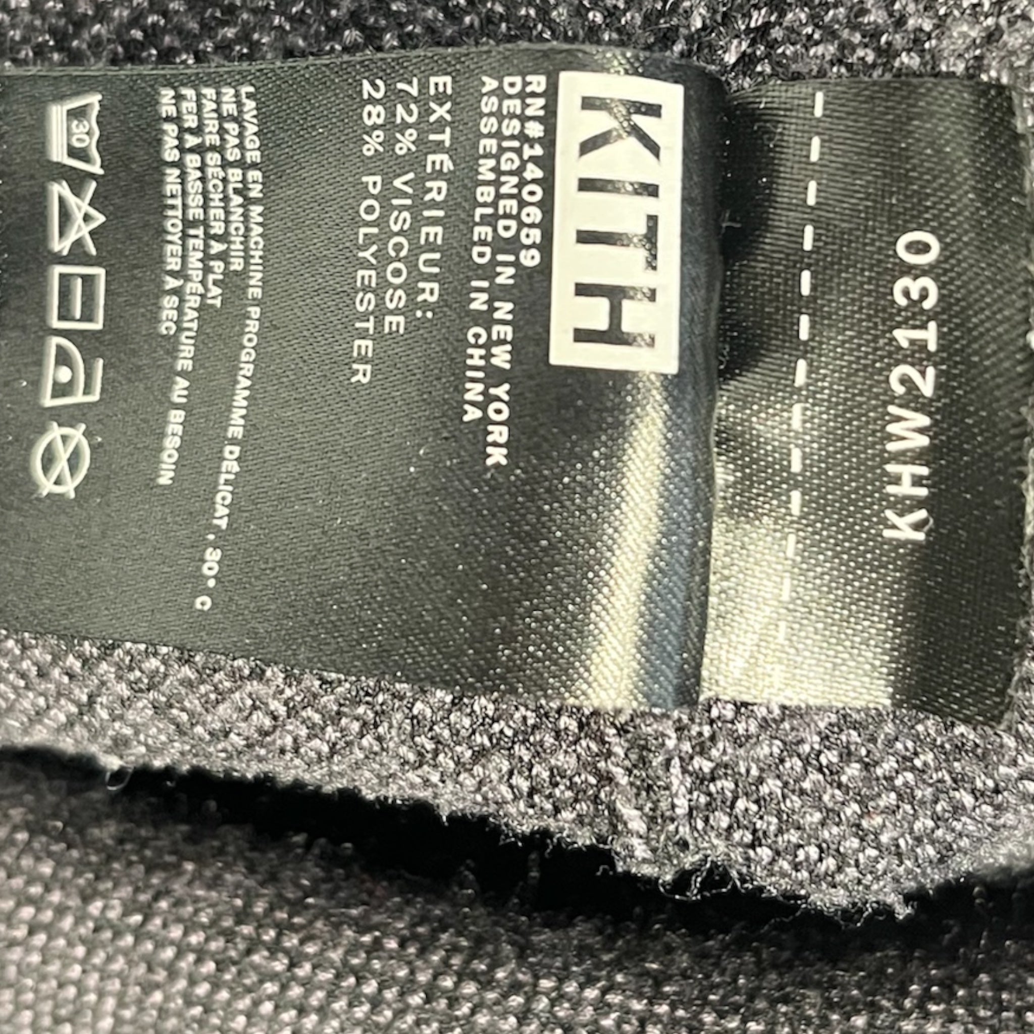 KITH/Sweater/XS/Cotton/BLK/Turtle Neck/Zip up with logo on side view 6