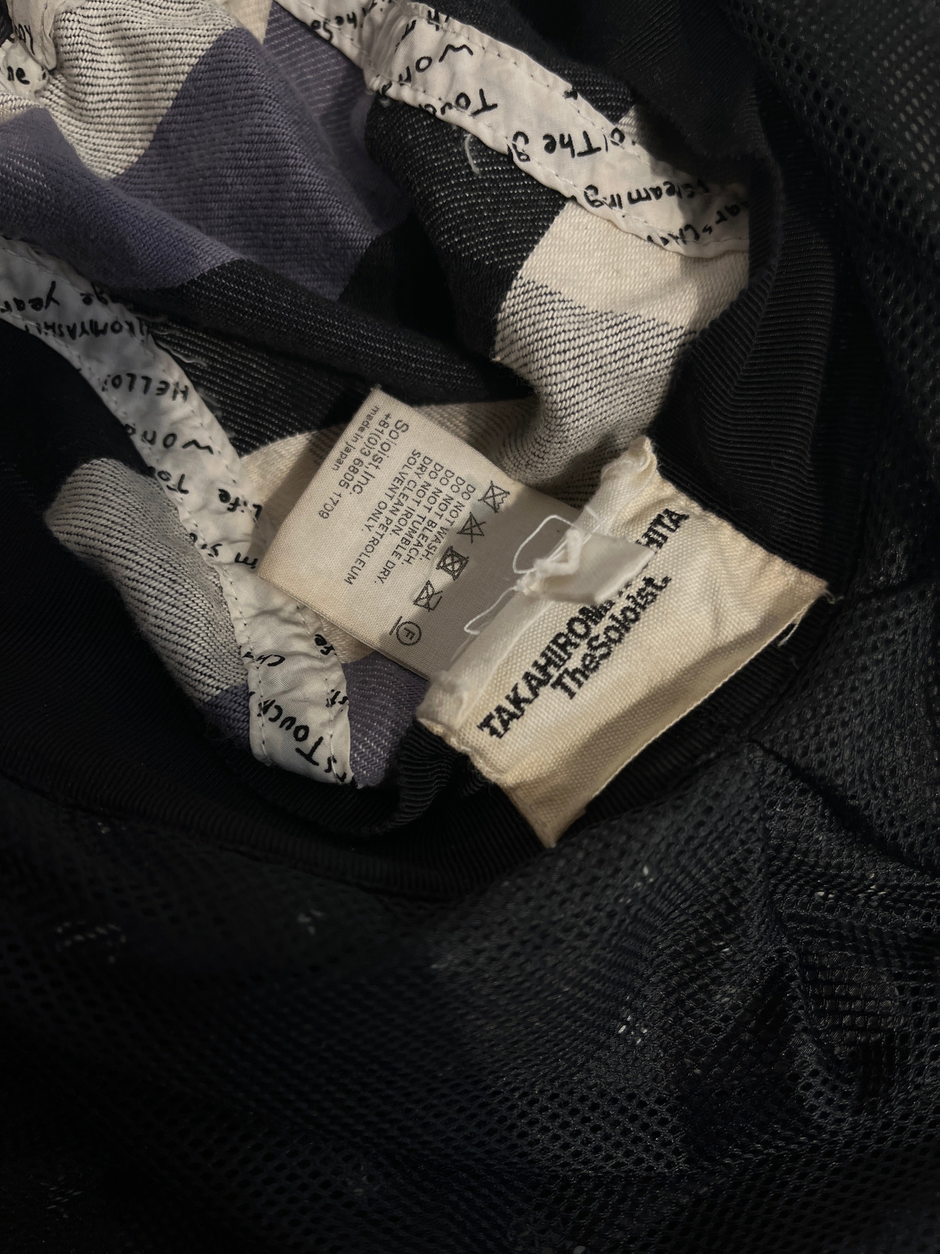 TAKAHIROMIYASHITA TheSoloist./Cap/M/Hombre Check/Cotton/GRY/STAR MESH NECK COVER view 5