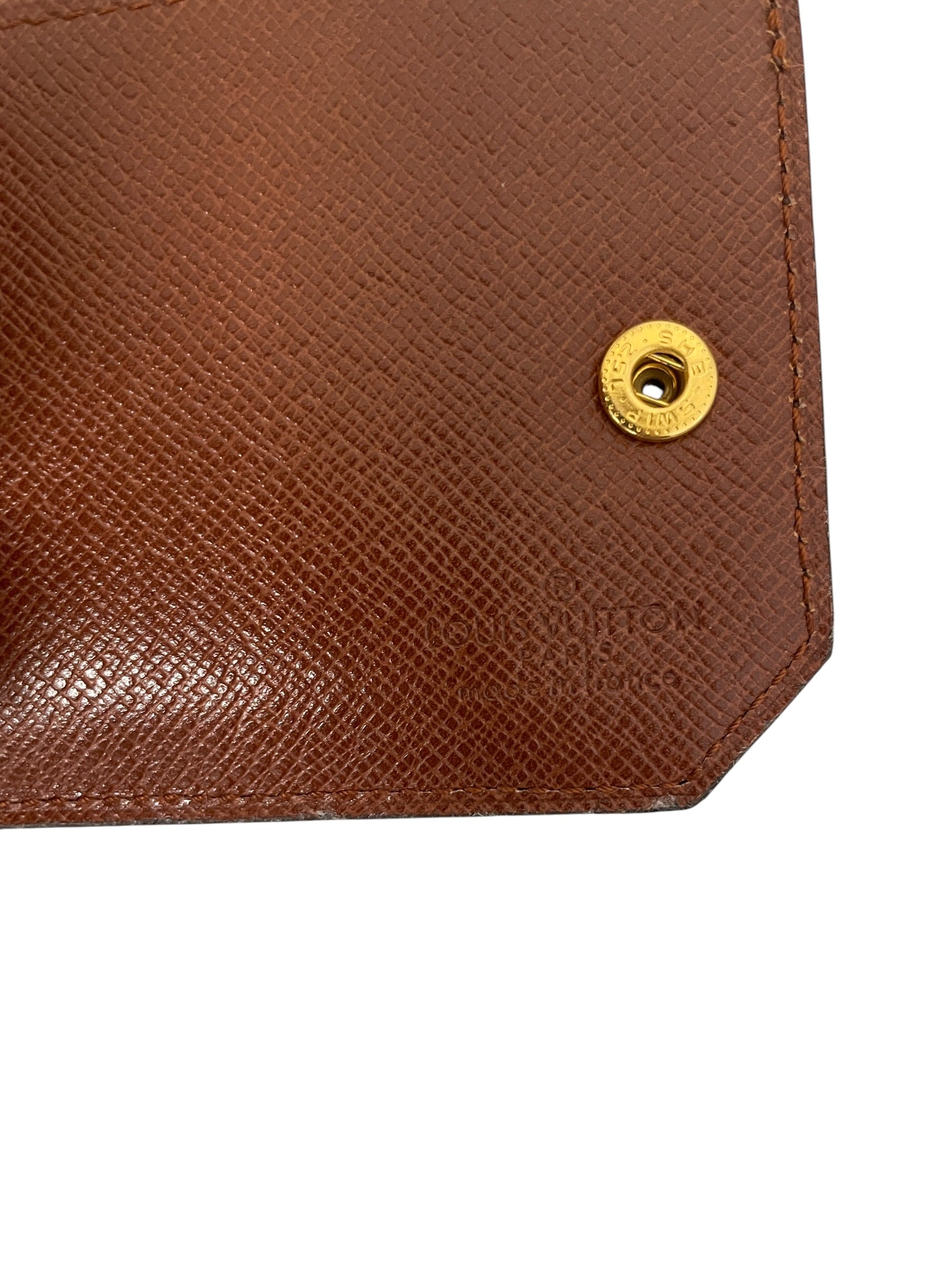 LOUIS VUITTON/Bifold Wallet/Monogram/Leather/BRW/L's/Card Holder Wallet view 3