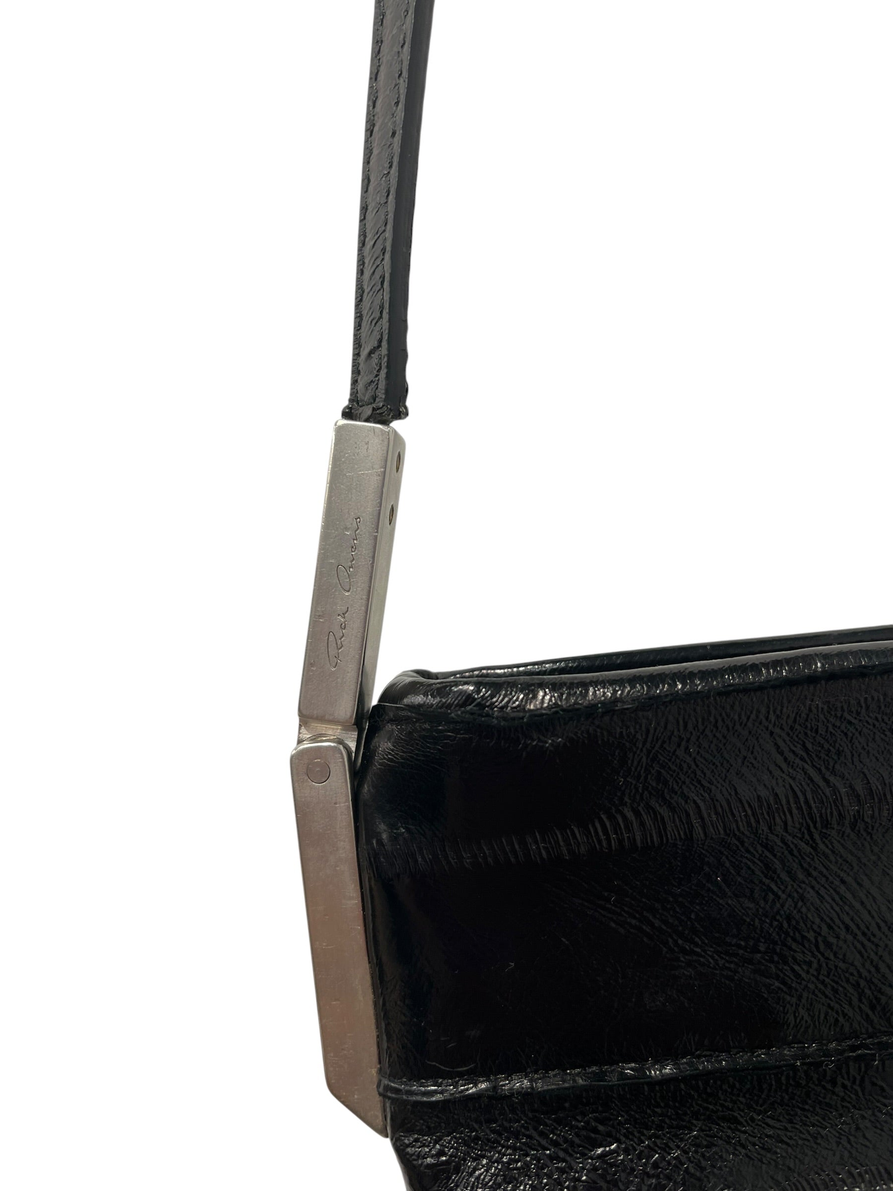 Rick Owens/Bag/Leather/BLK/EEL LEATHER CROSSBODY BAG view 5