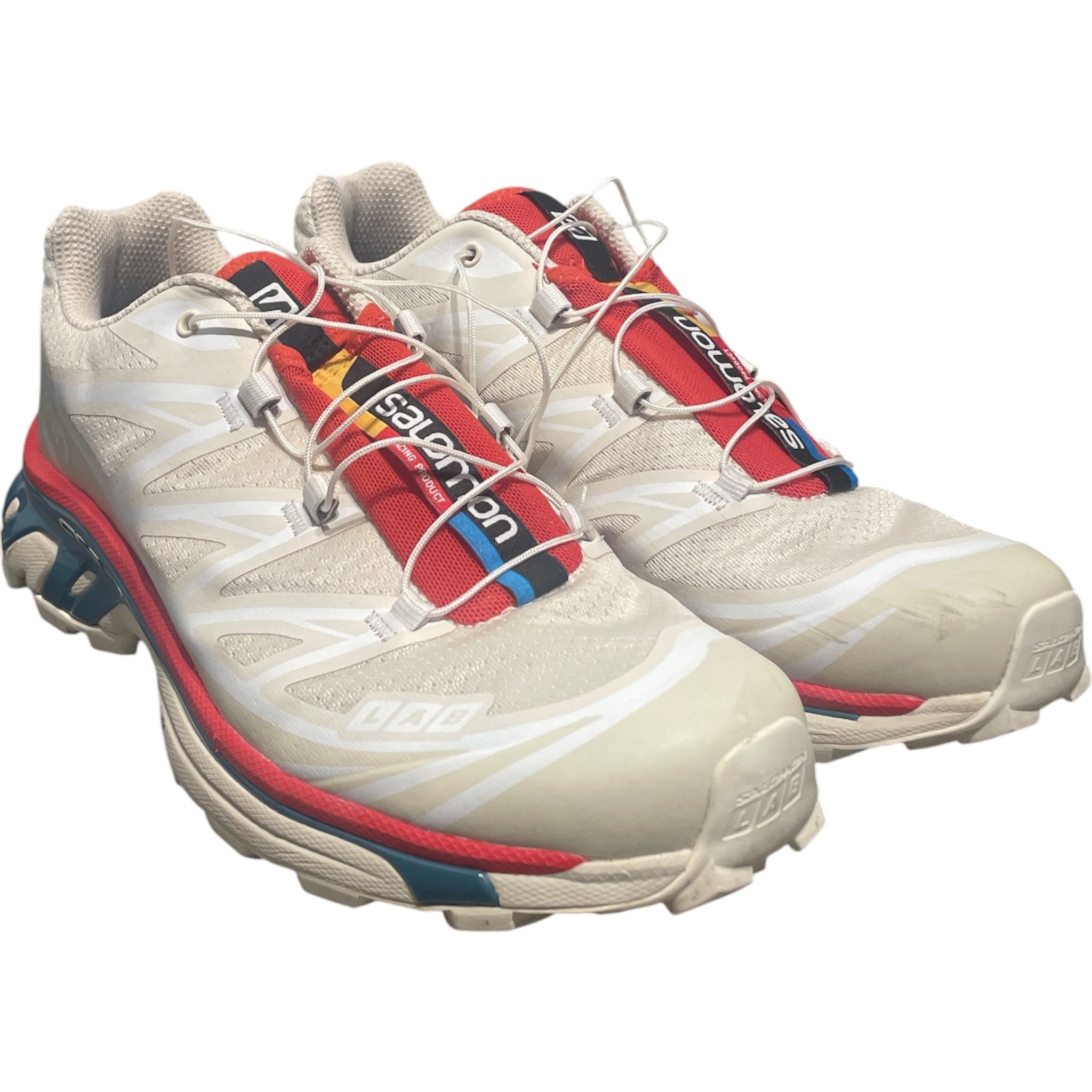 salomon/Low-Sneakers/US 8/MLT/red white blue xt6