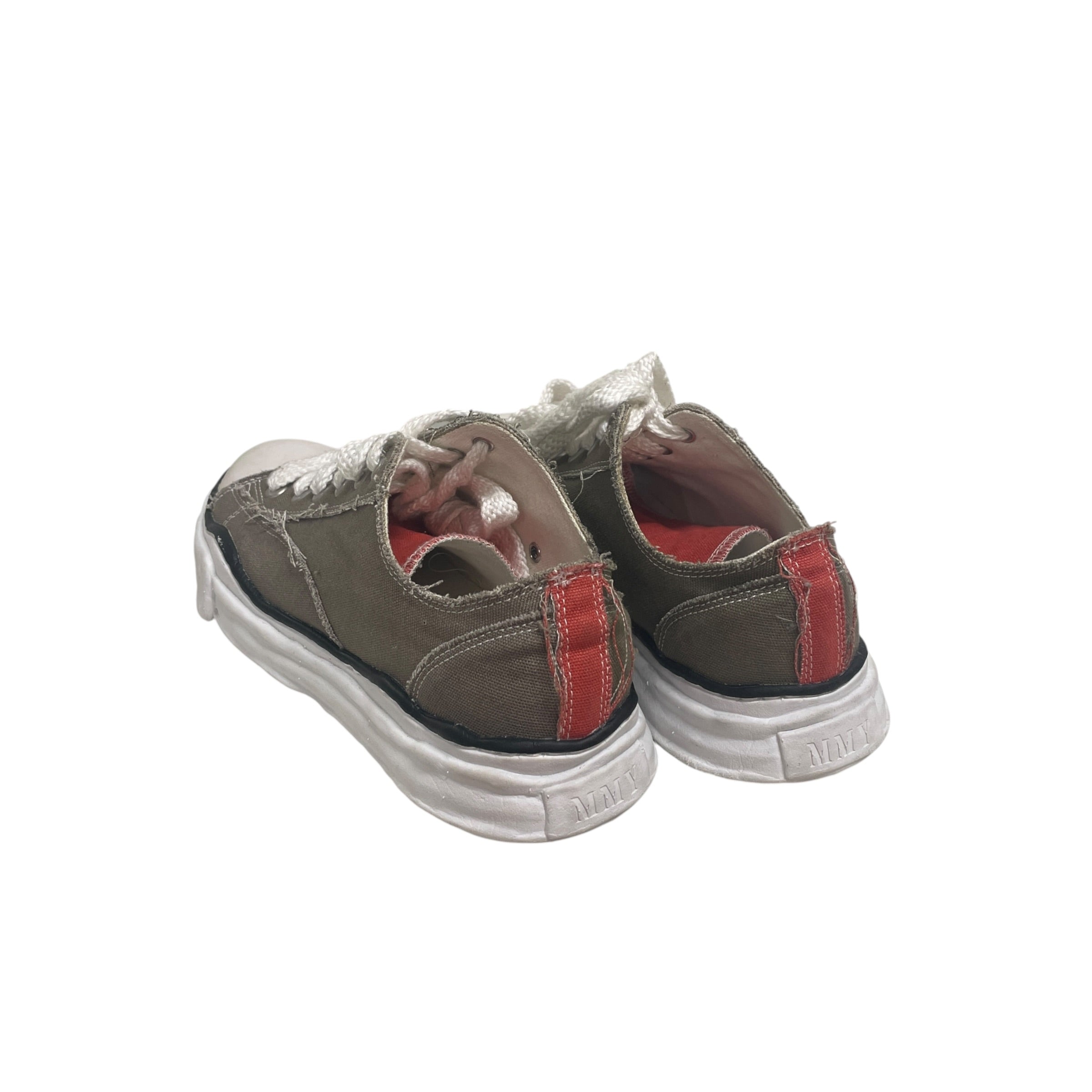 MIHARA YASUHIRO/Low-Sneakers/US 11/Cotton/GRY/RED TONGUE view 2