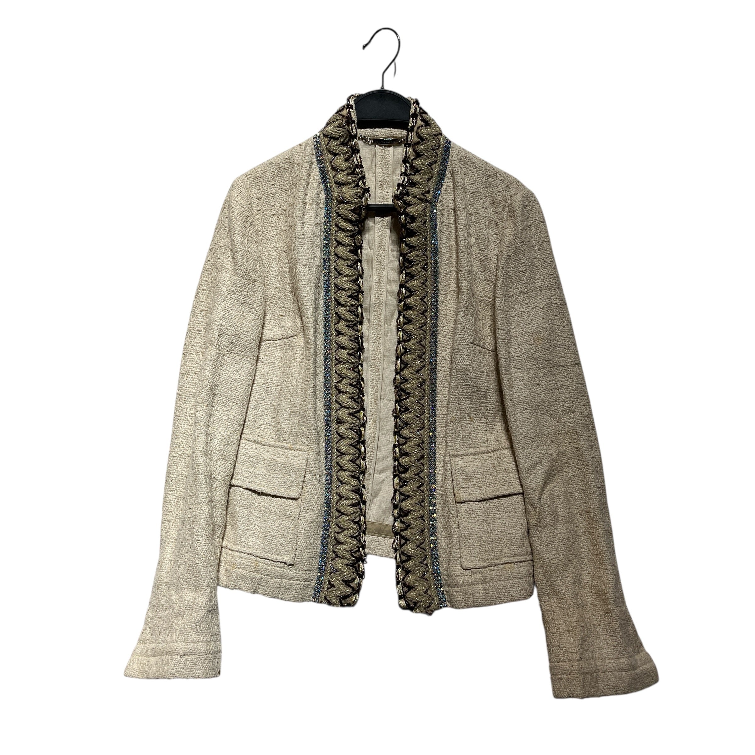 DOLCE&GABBANA/Jacket/40/Silk/CRM/studded clasp jacket view 1