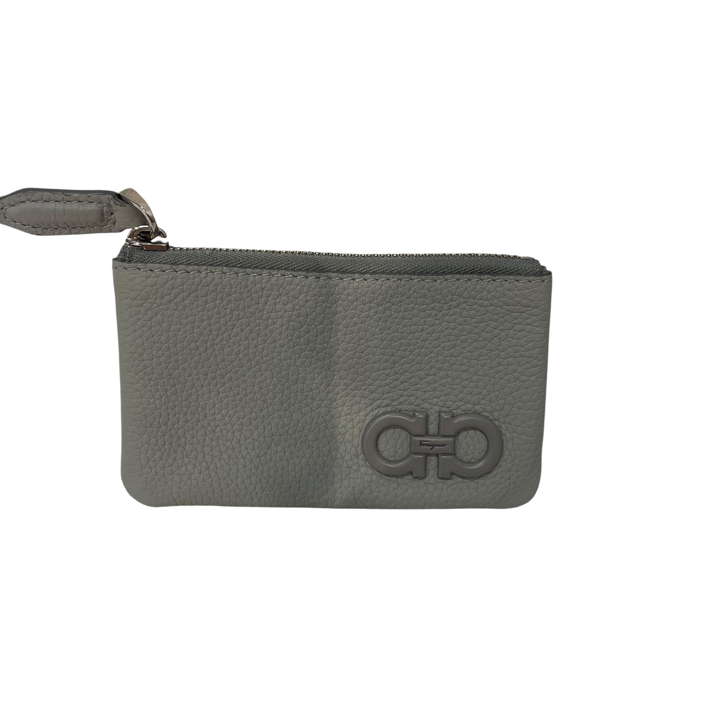 Salvatore Ferragamo/Coin Wallet/Leather/GRY/L's/COIN POUCH view 1