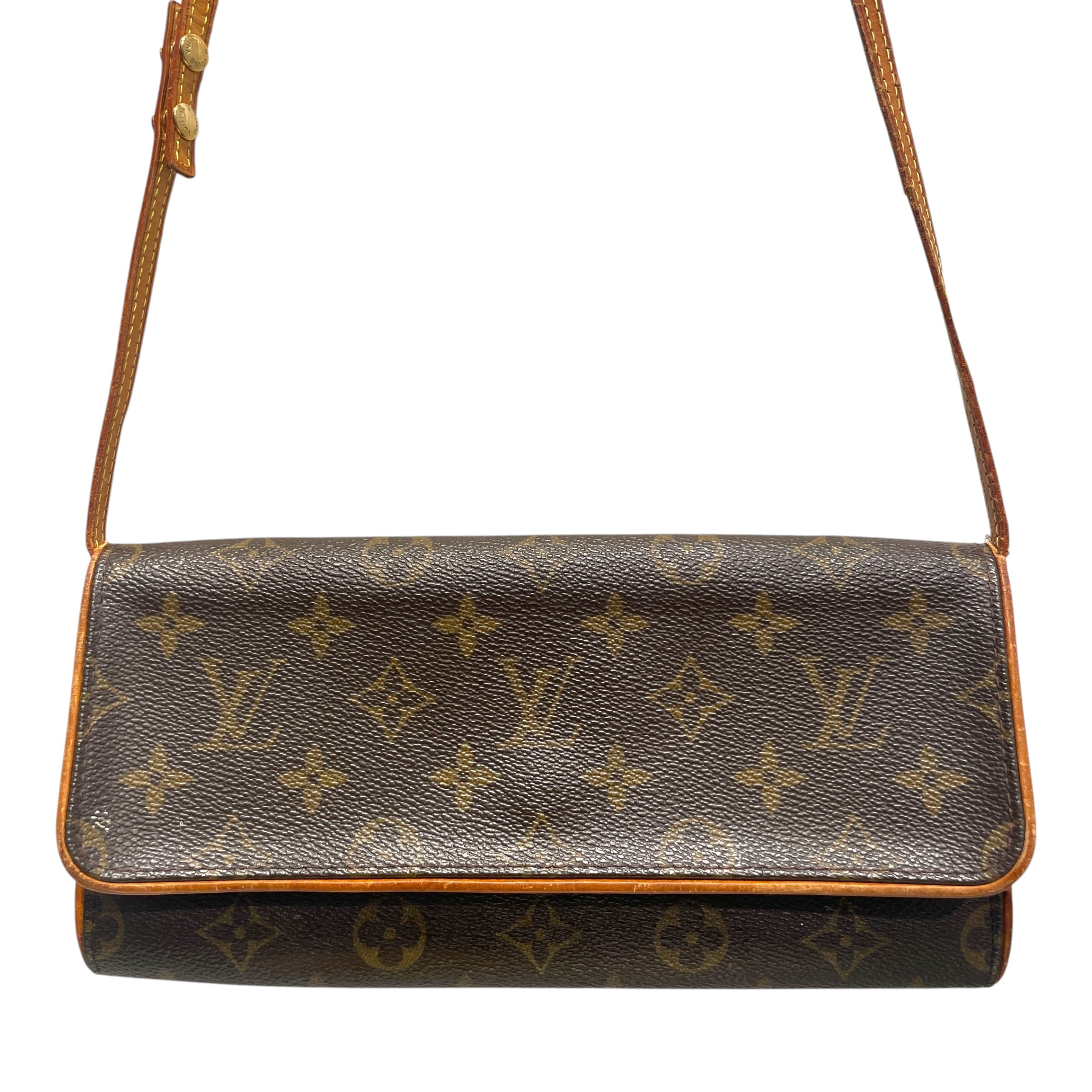 LOUIS VUITTON/Bag/Monogram/Leather/BRW/Pochette Twin DM view 2