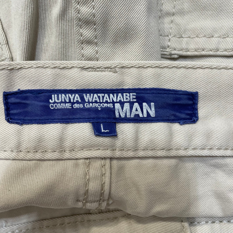 JUNYA WATANABE COMME des GARCONS MAN/Straight Pants/L/Beige/Cotton/WP-P037