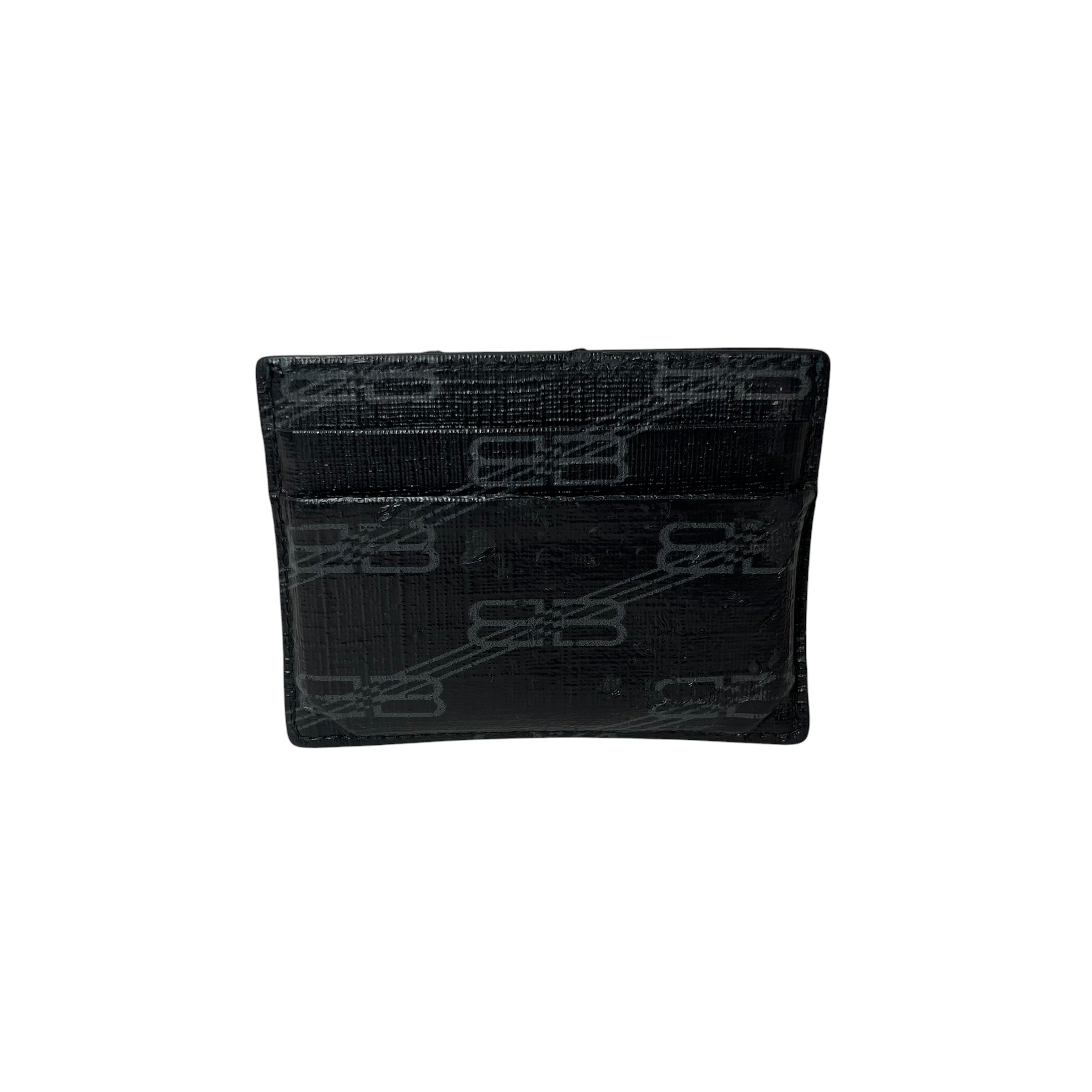 BALENCIAGA/Wallet/Monogram/Leather/BLK/M's/B MONOGRAM view 2