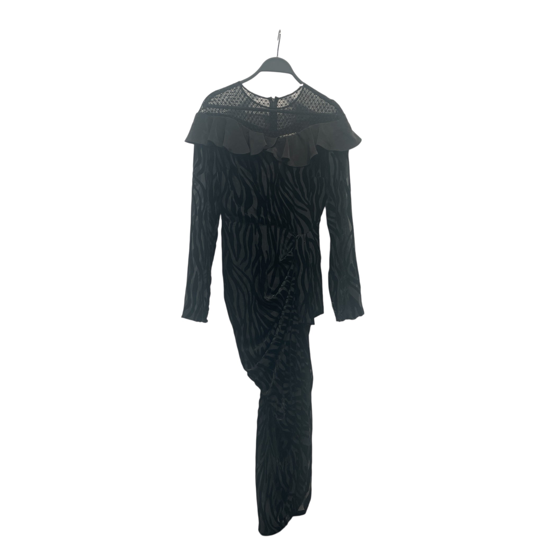 ISABEL MARANT/LS Dress/34/Silk/BLK/Camy Asymmetric Dress view 1