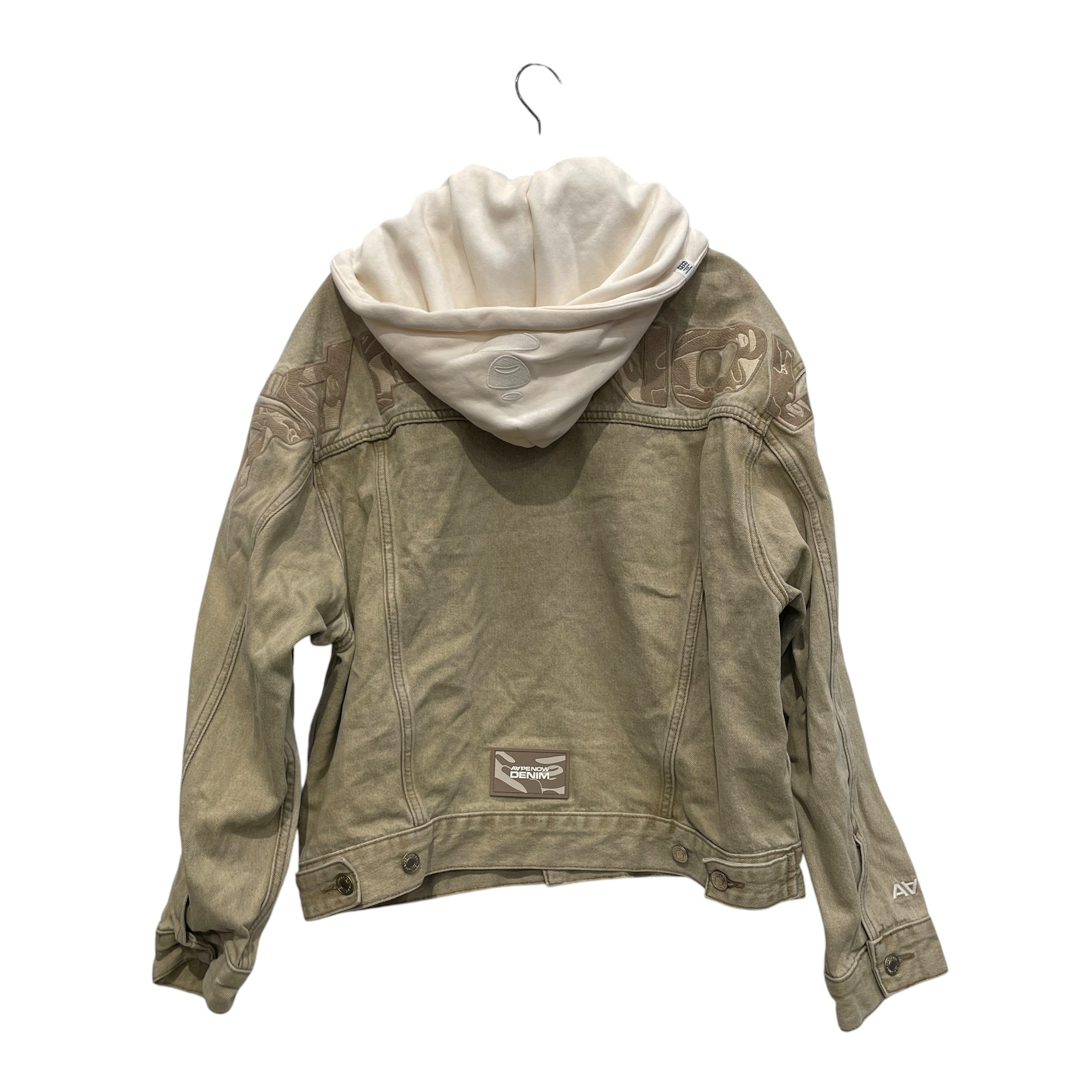 AAPE BY A BATHING APE/Jacket/S/Cotton/BEG/HOODED JEAN JACKET view 2