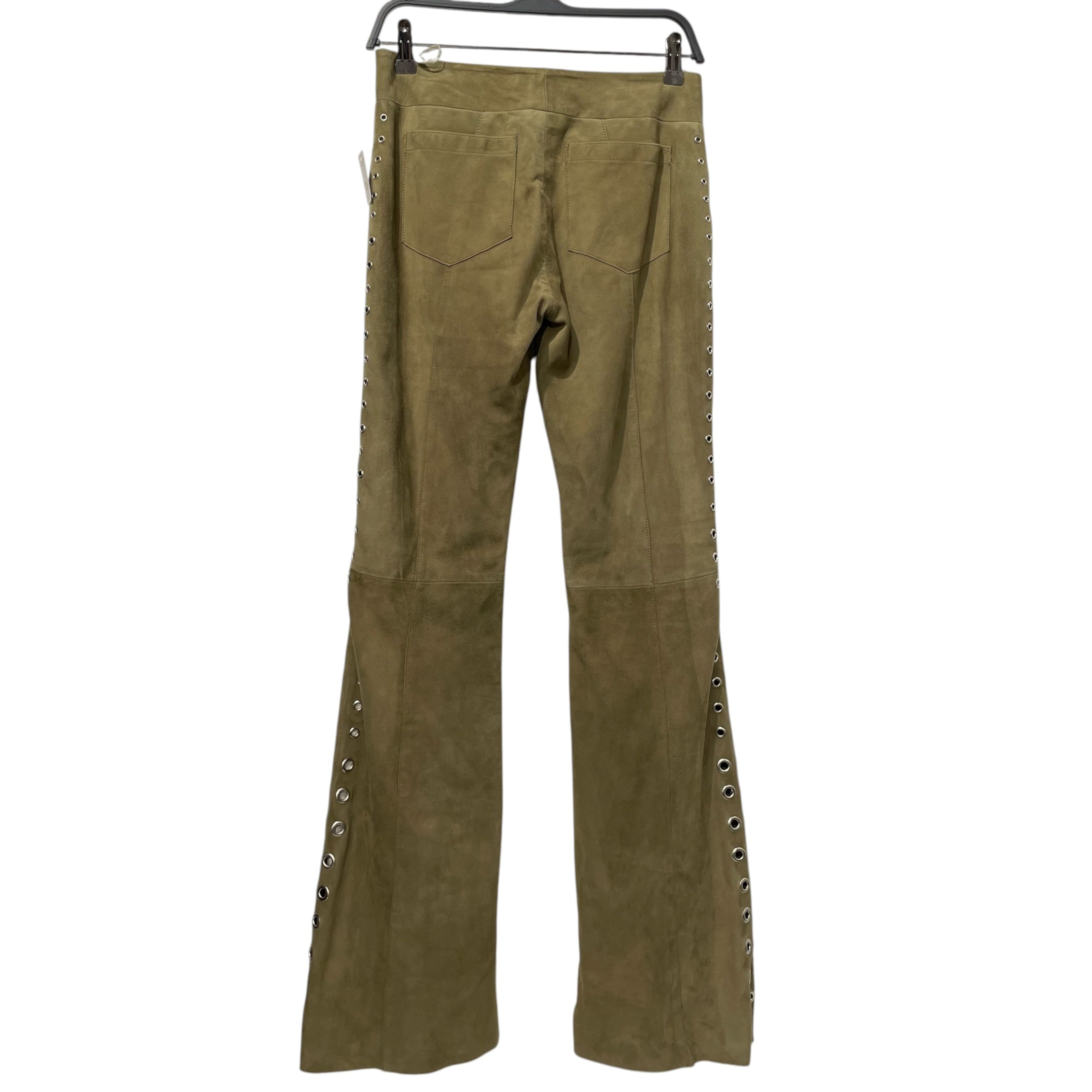 DEADWOOD/Straight Pants/XS/Suede/GRN/ view 2