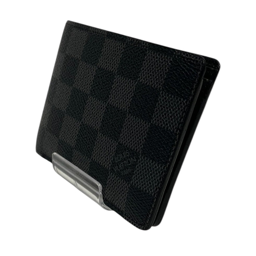 LOUIS VUITTON/Bifold Wallet/Leather/BLK/ view 1