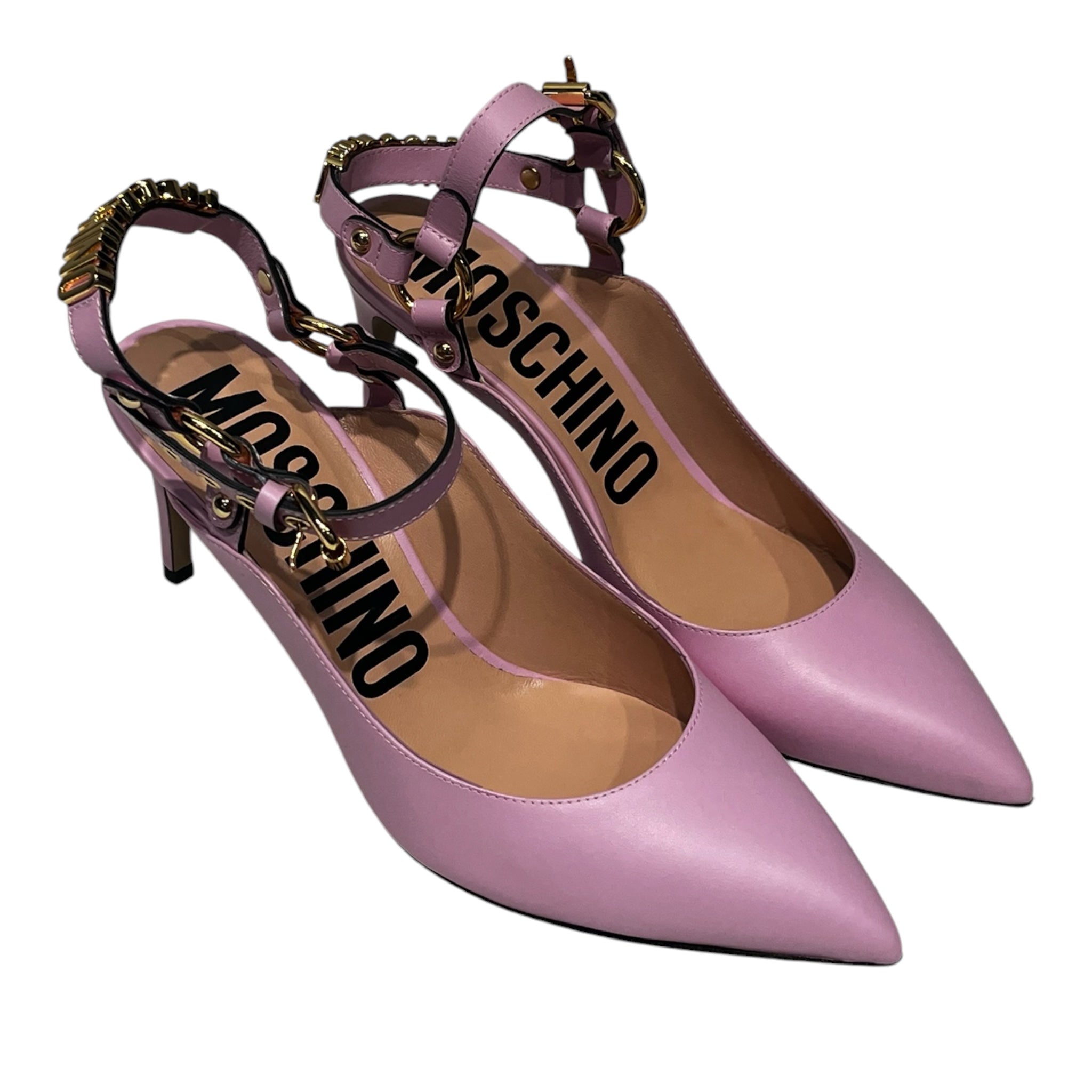 MOSCHINO/Heels/EU 39/Leather/PPL/55MM PUMPS / LILAC / STRAP view 1