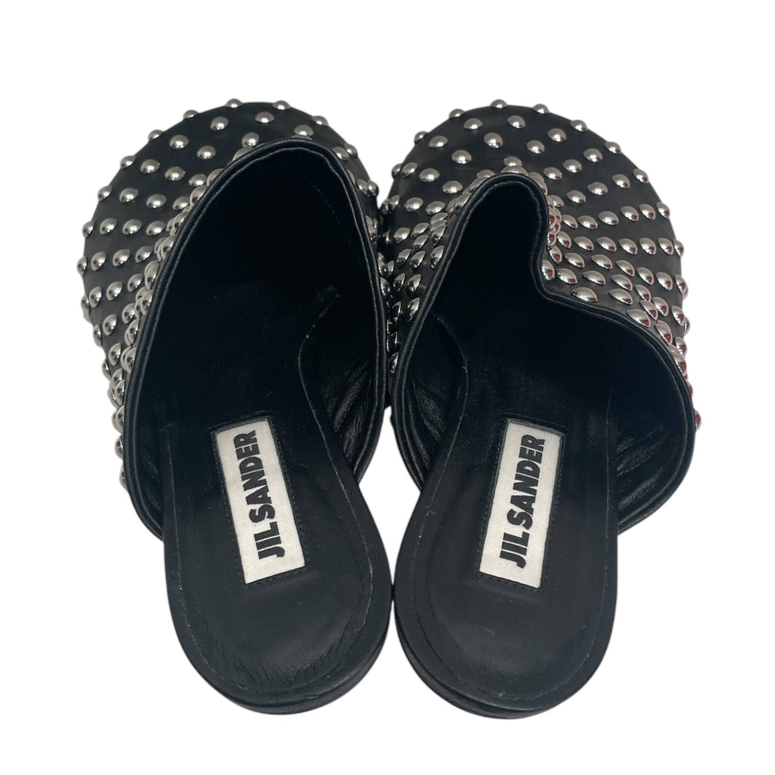 JIL SANDER/Heels/US 6/Leather/BLK/STUDDED view 4
