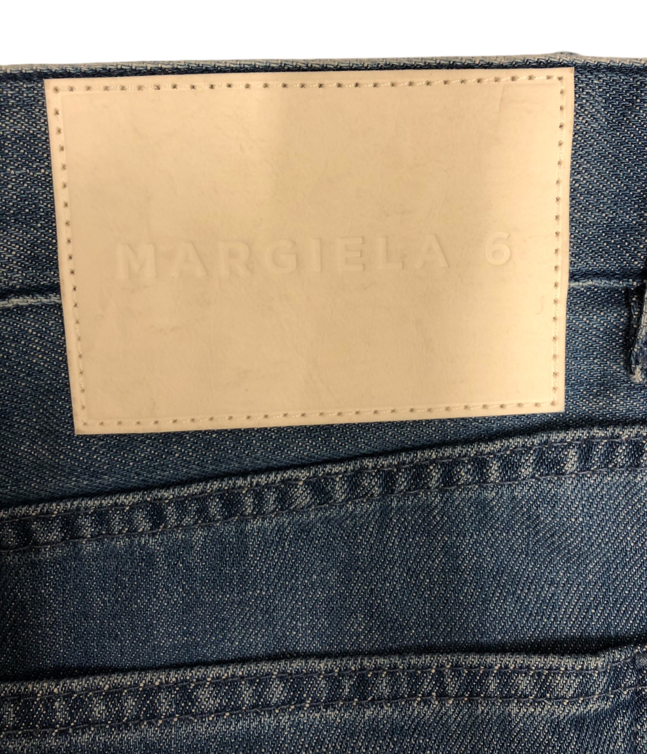 MM6/Skirt/42/Cotton/IDG/Distressed Mini Skirt view 3